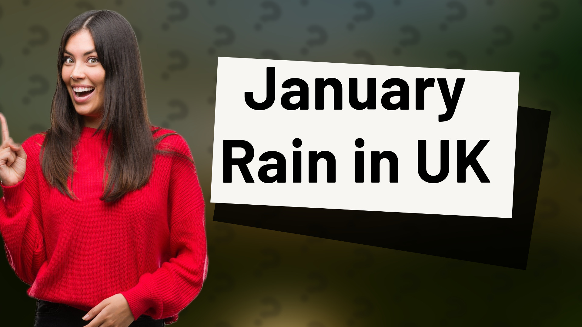 January Rain in UK