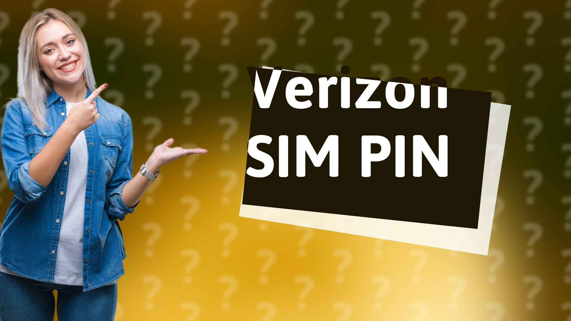 Verizon SIM PIN