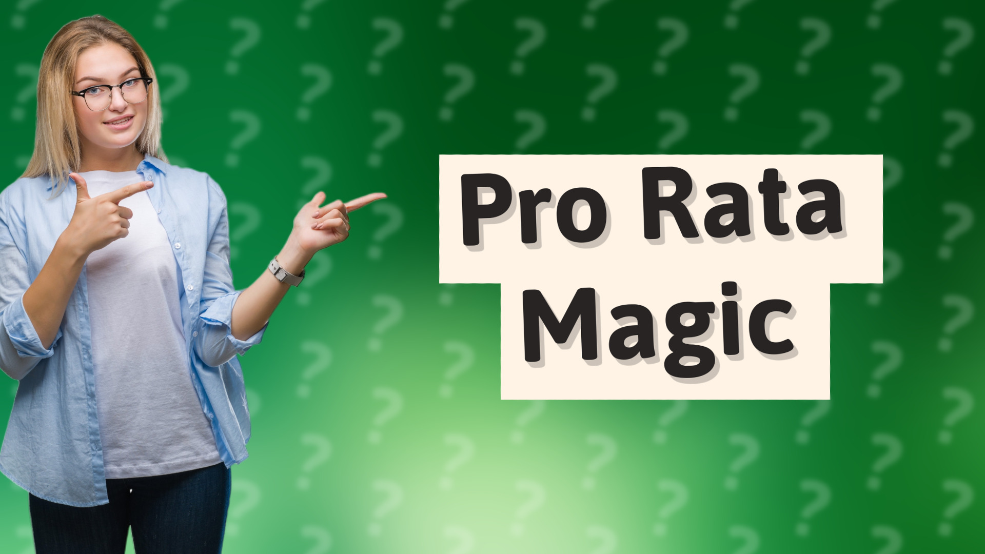 Pro Rata Magic