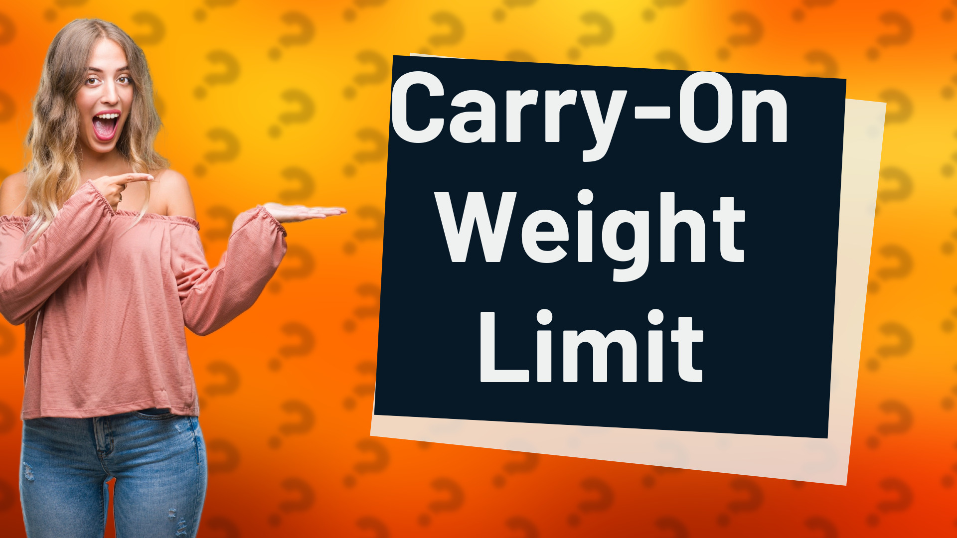 Carry-On Weight Limit