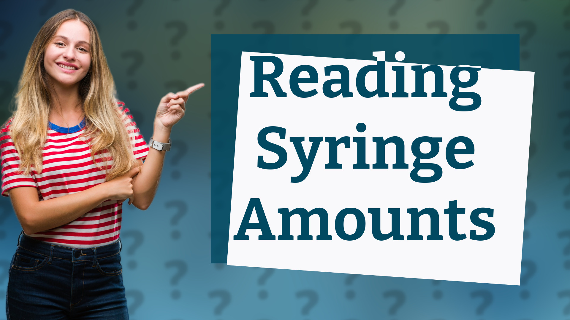 Reading Syringe Amounts