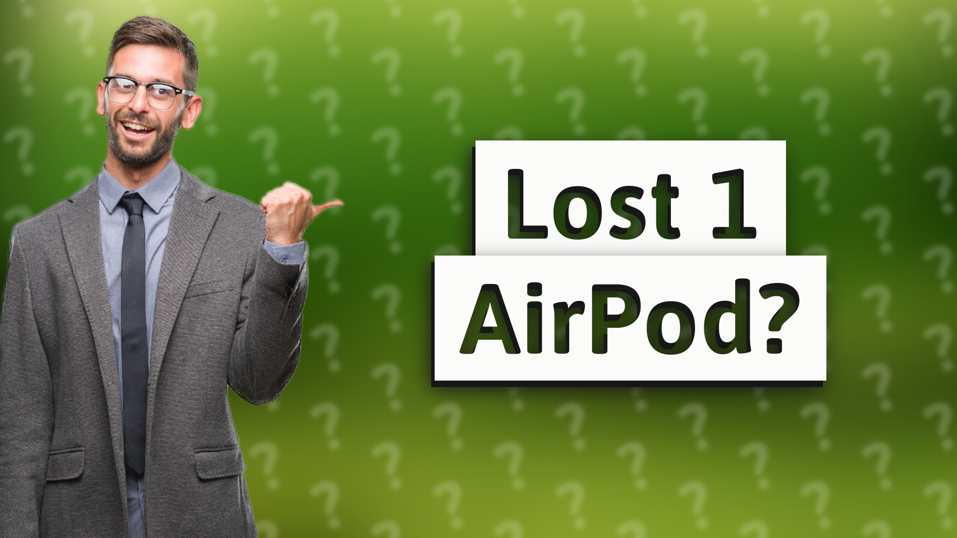 Lost 1 AirPod?