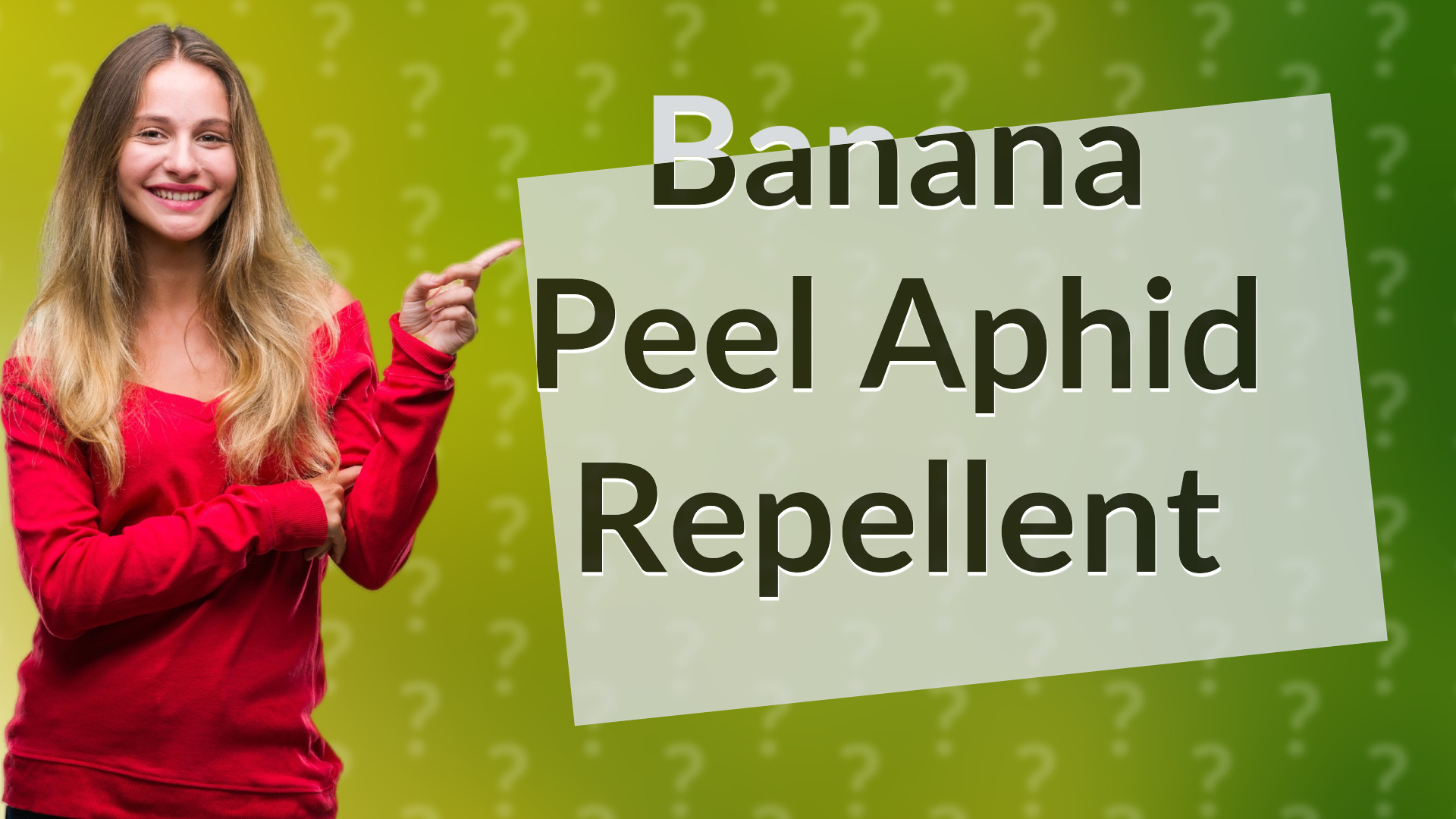 Banana Peel Aphid Repellent