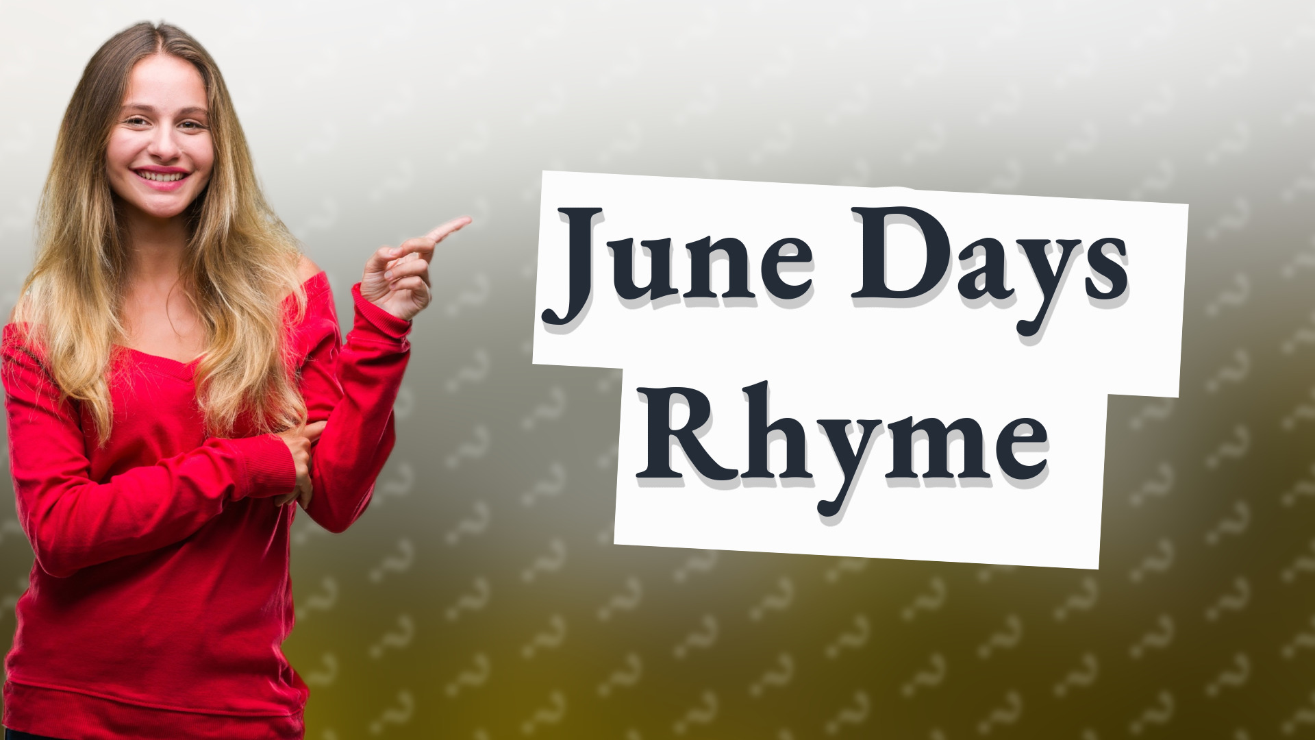 June Days Rhyme