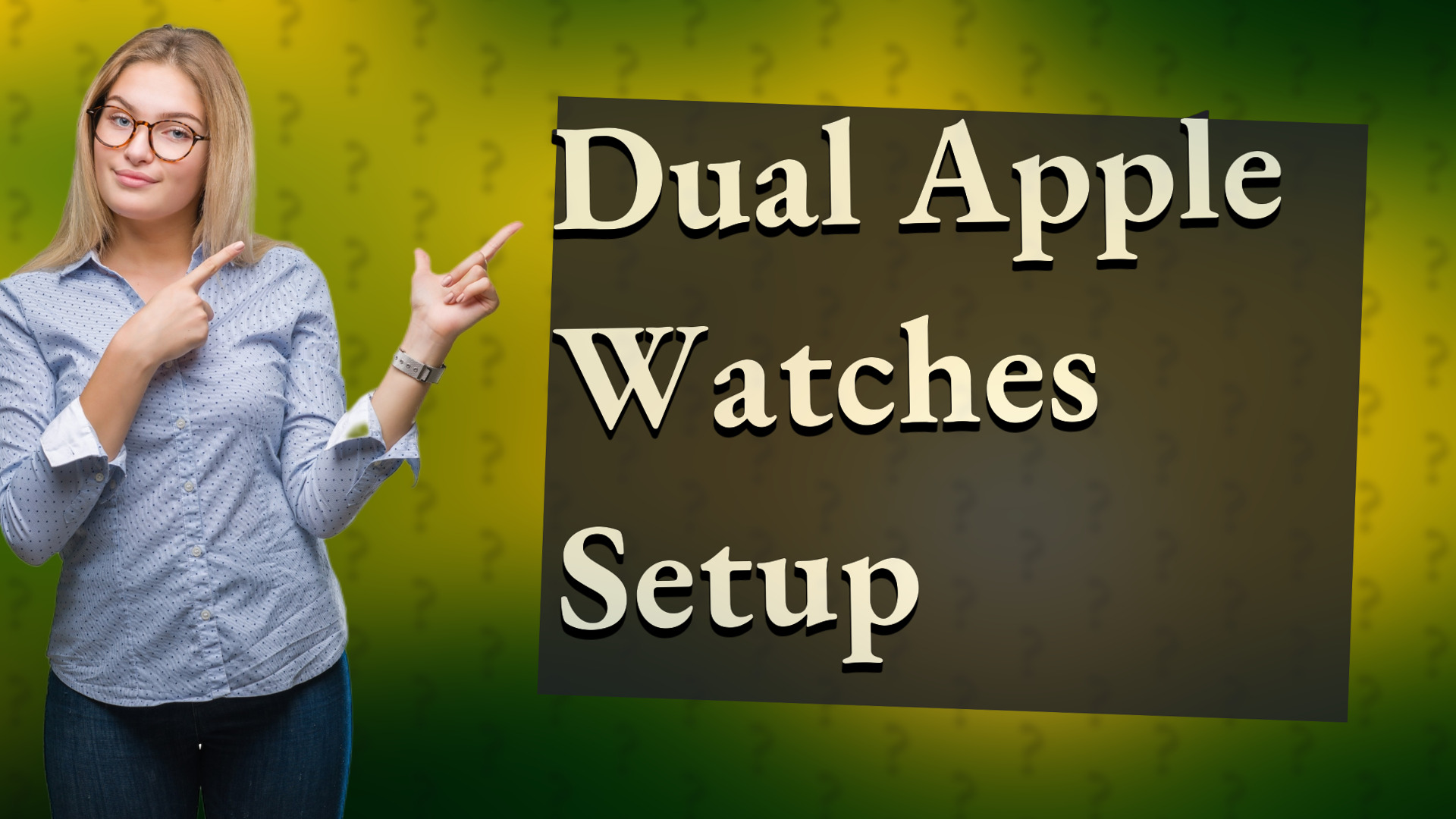 Dual Apple Watches Setup