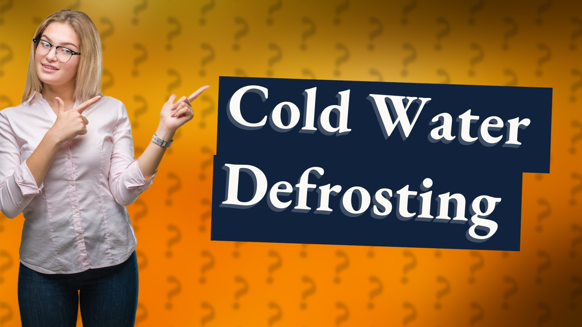 Cold Water Defrosting