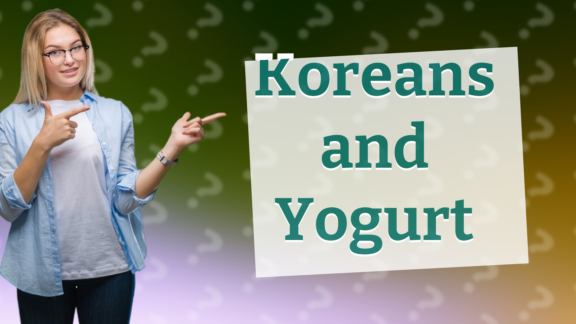 Koreans and Yogurt