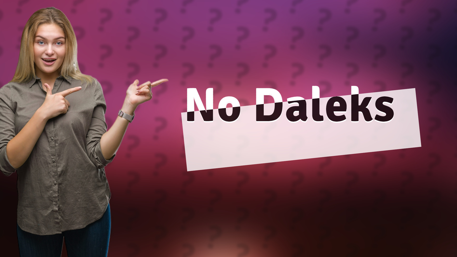No Daleks