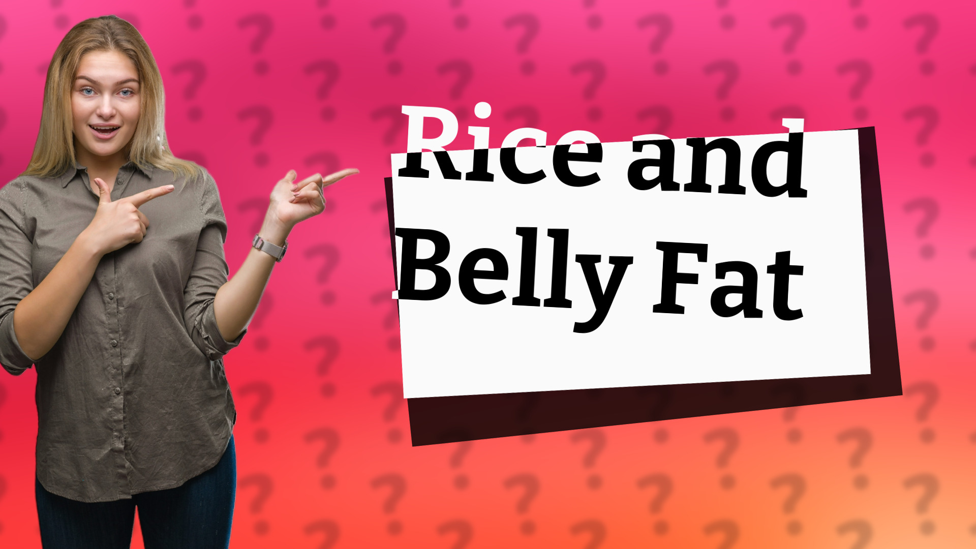 Rice and Belly Fat