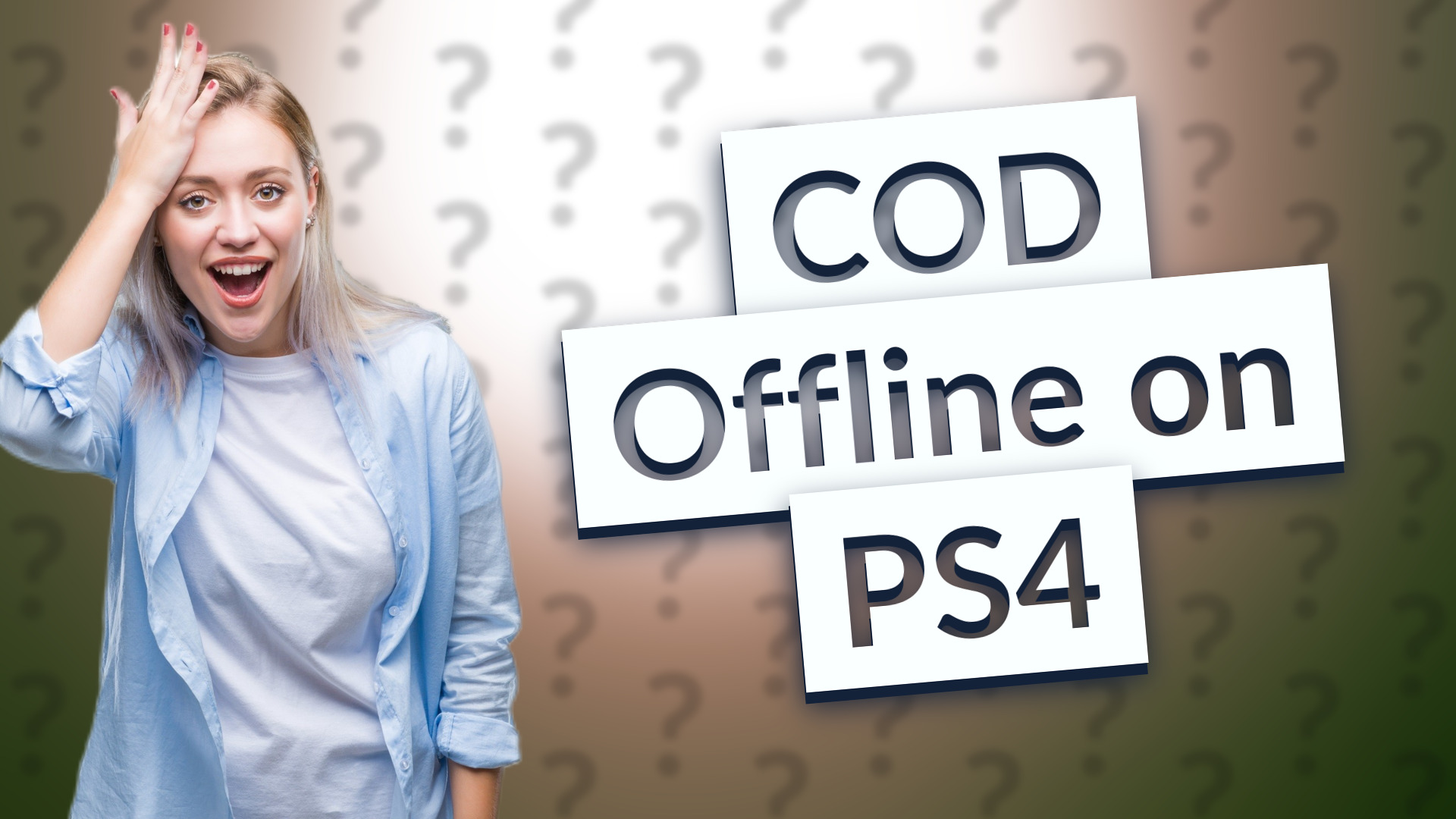 COD Offline on PS4