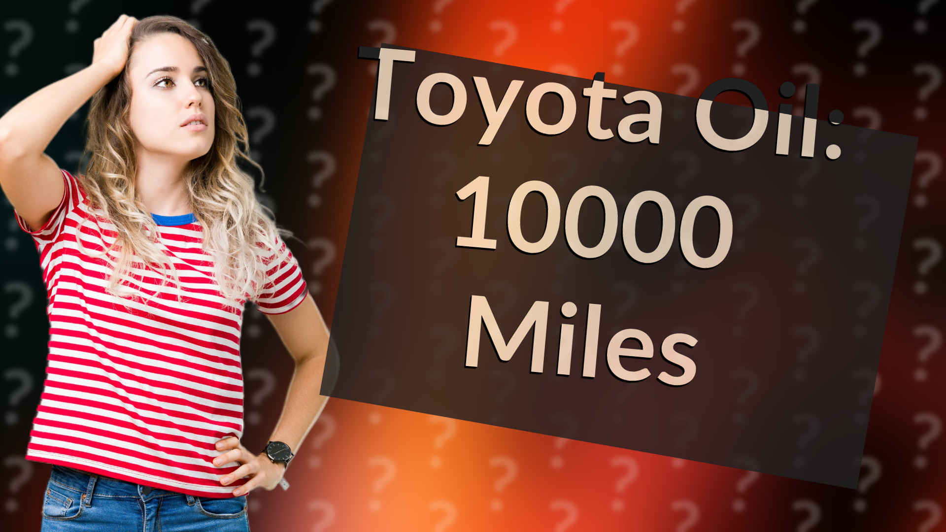 Toyota Oil: 10000 Miles