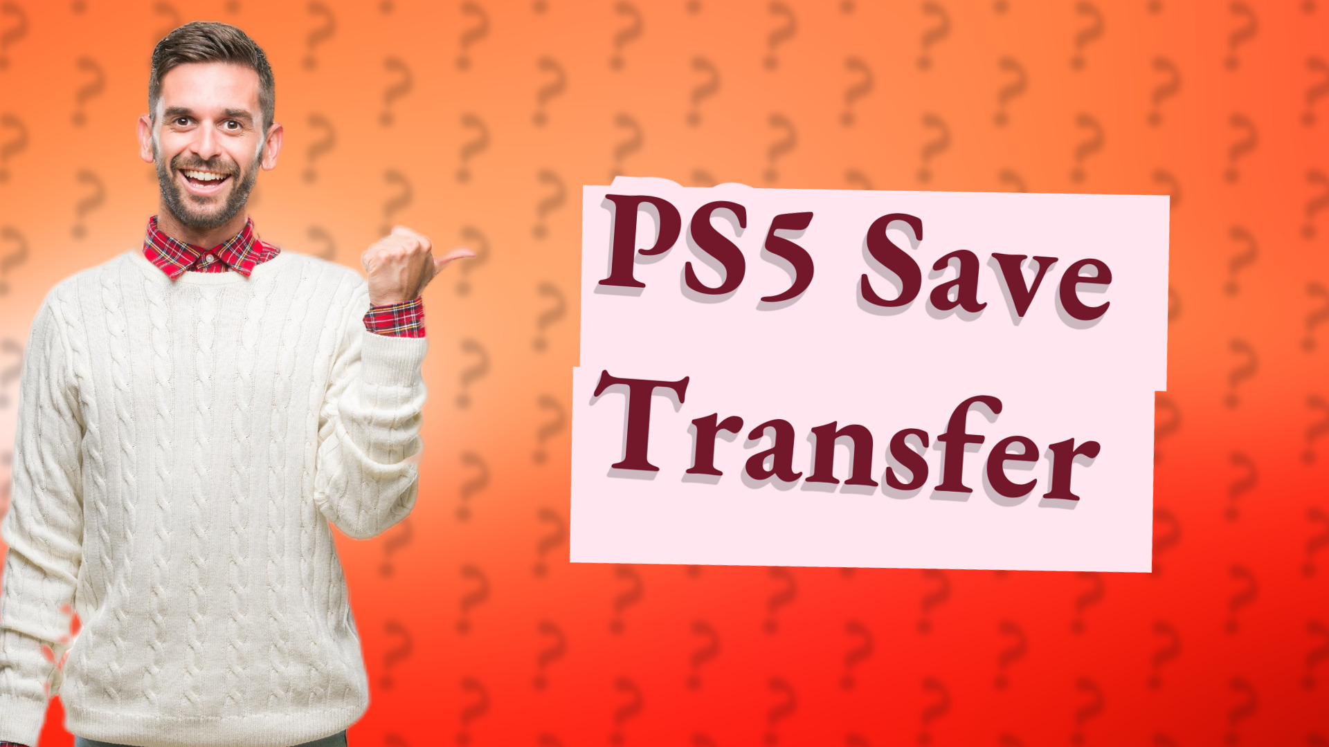 PS5 Save Transfer