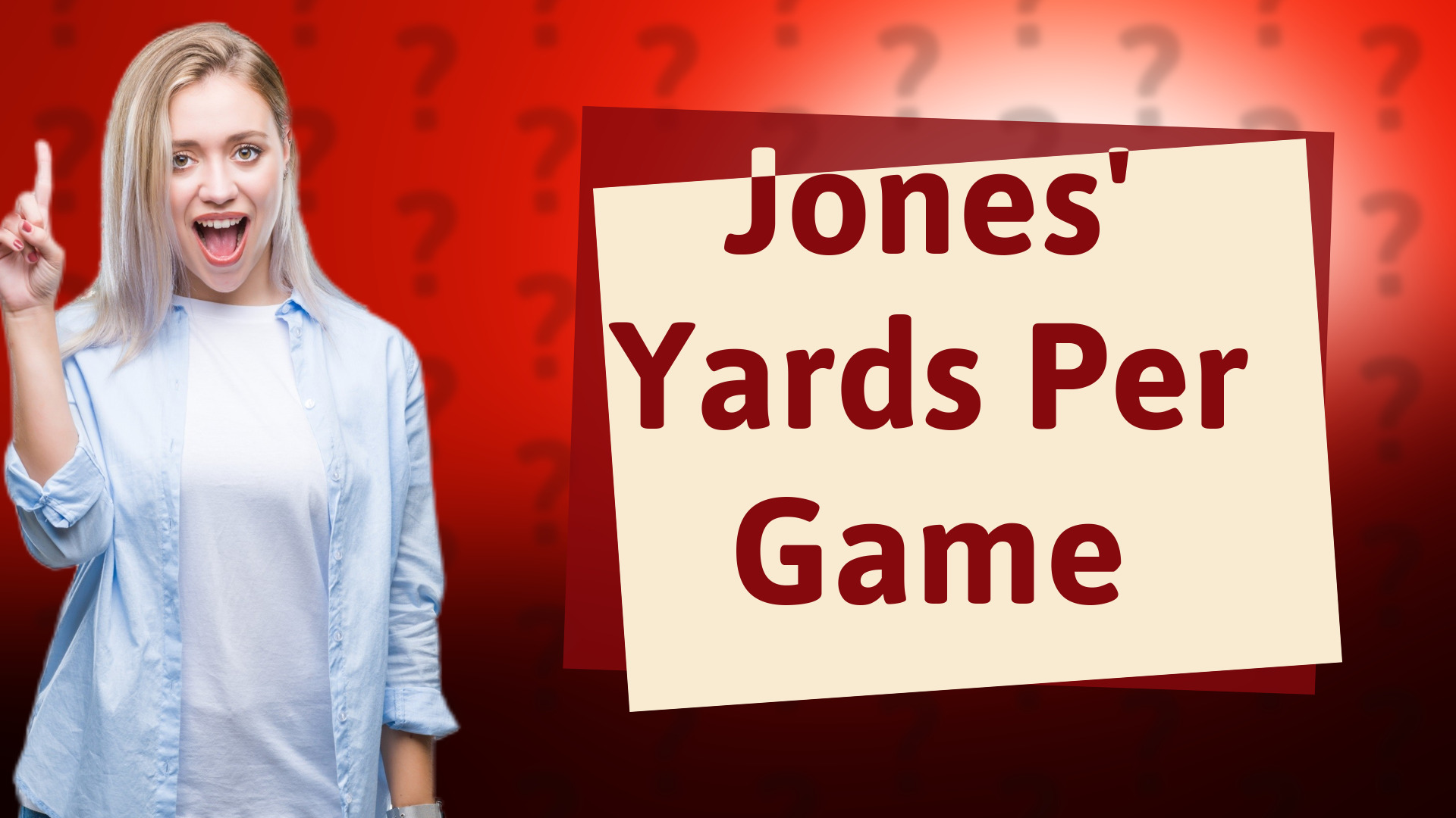 Jones' Yards Per Game