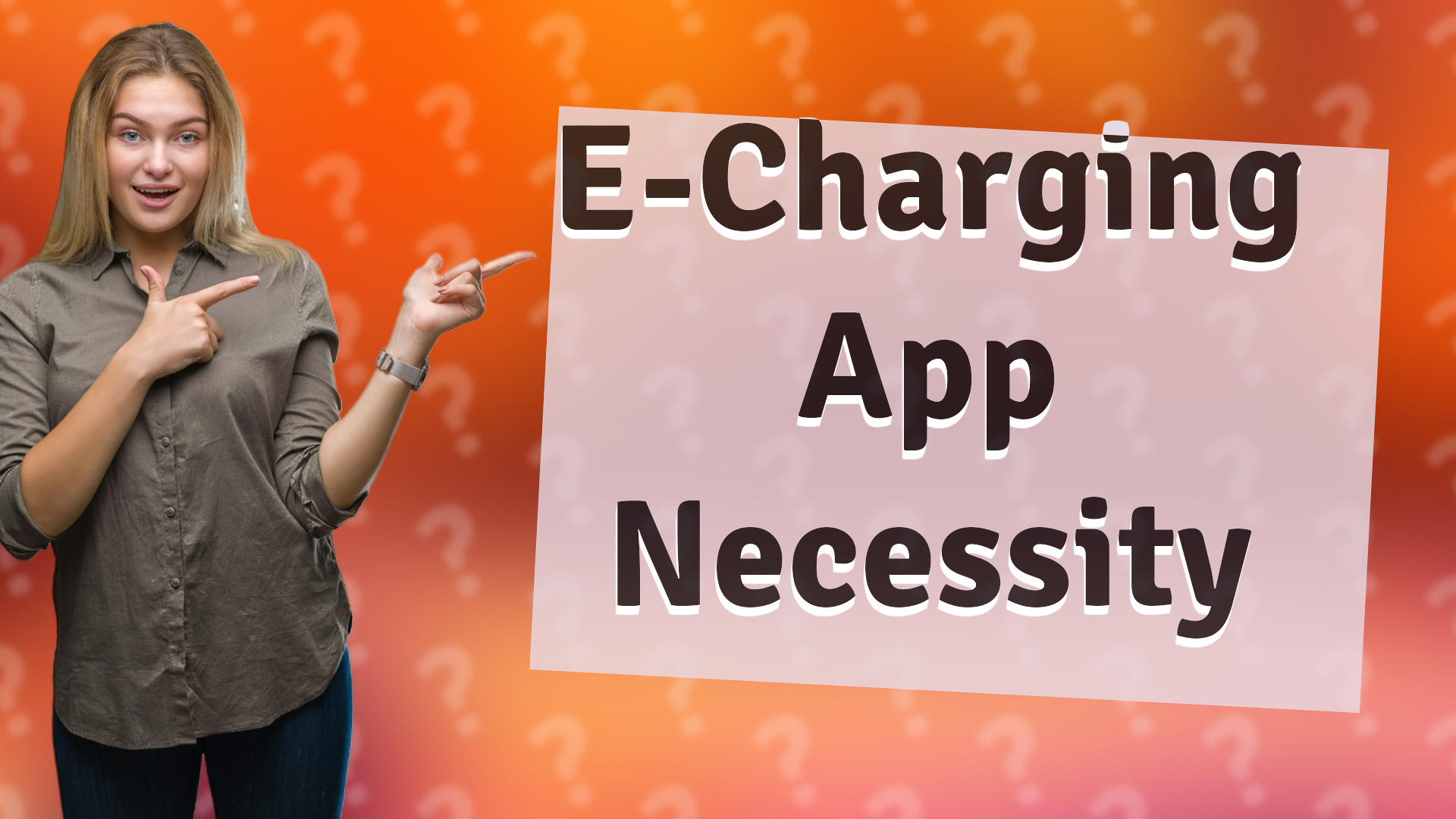 E-Charging App Necessity