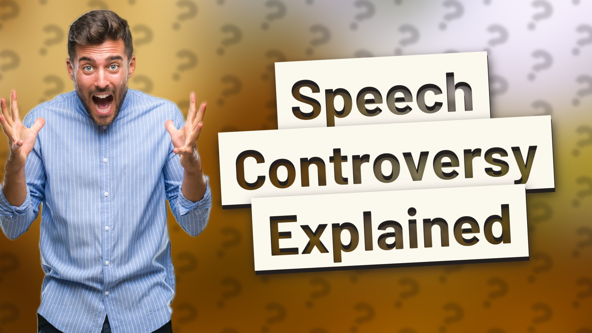 Speech Controversy Explained