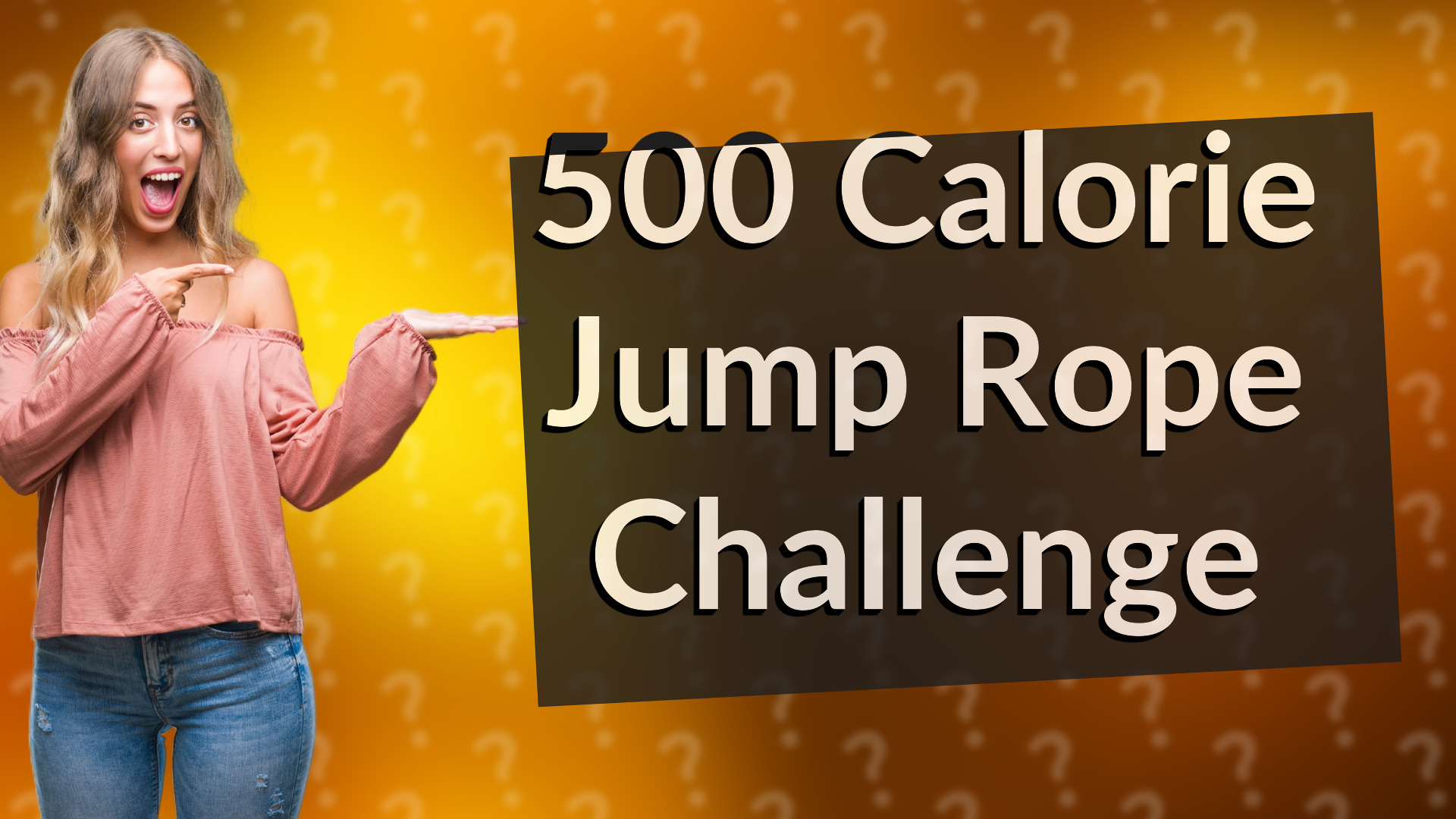 500 Calorie Jump Rope Challenge