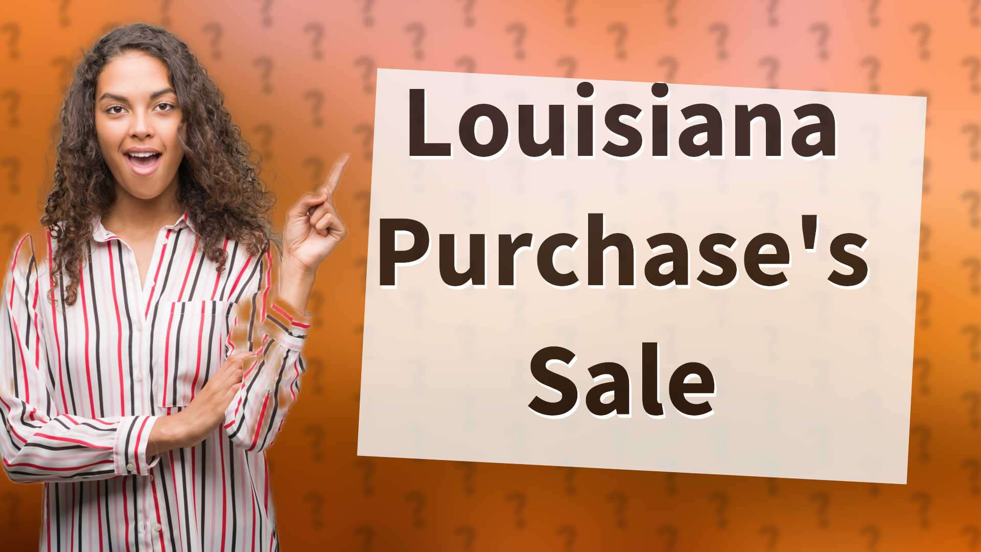 Louisiana Purchase's Sale