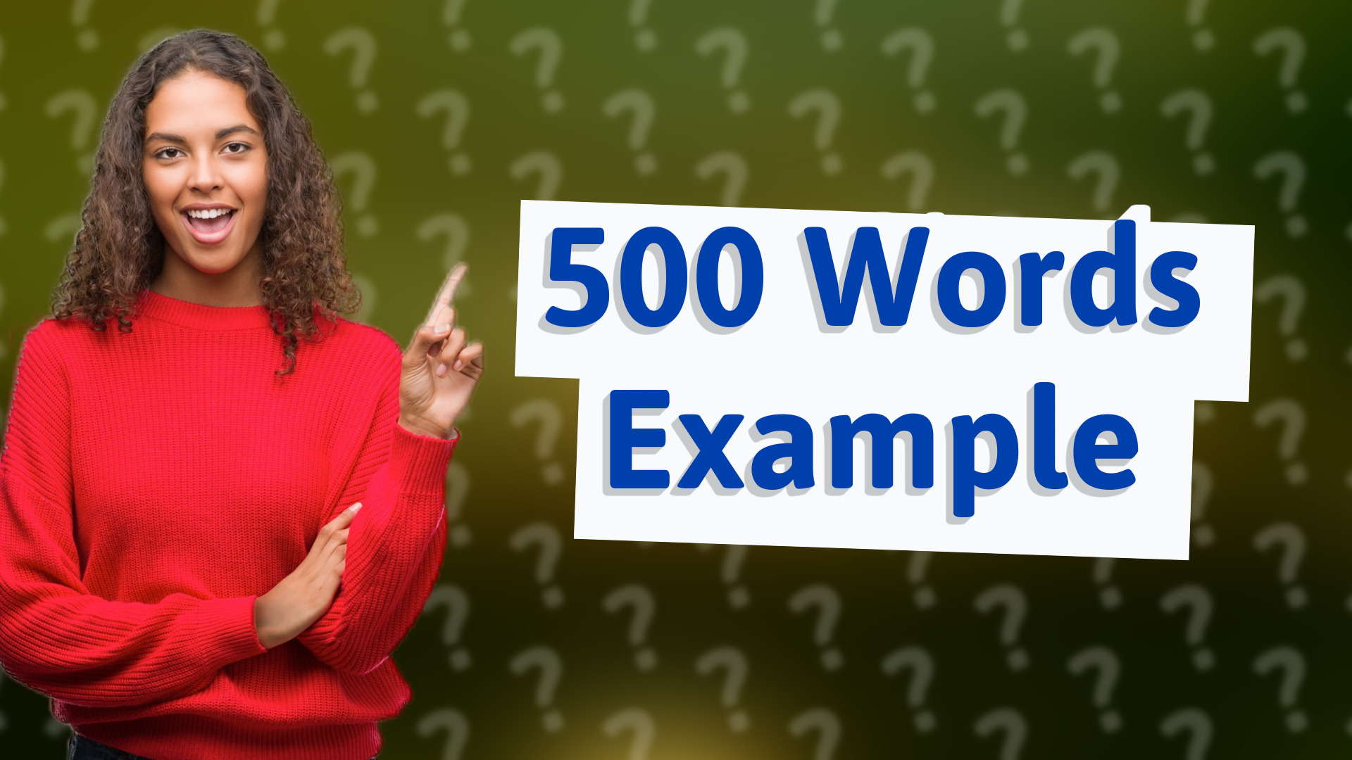 500 Words Example