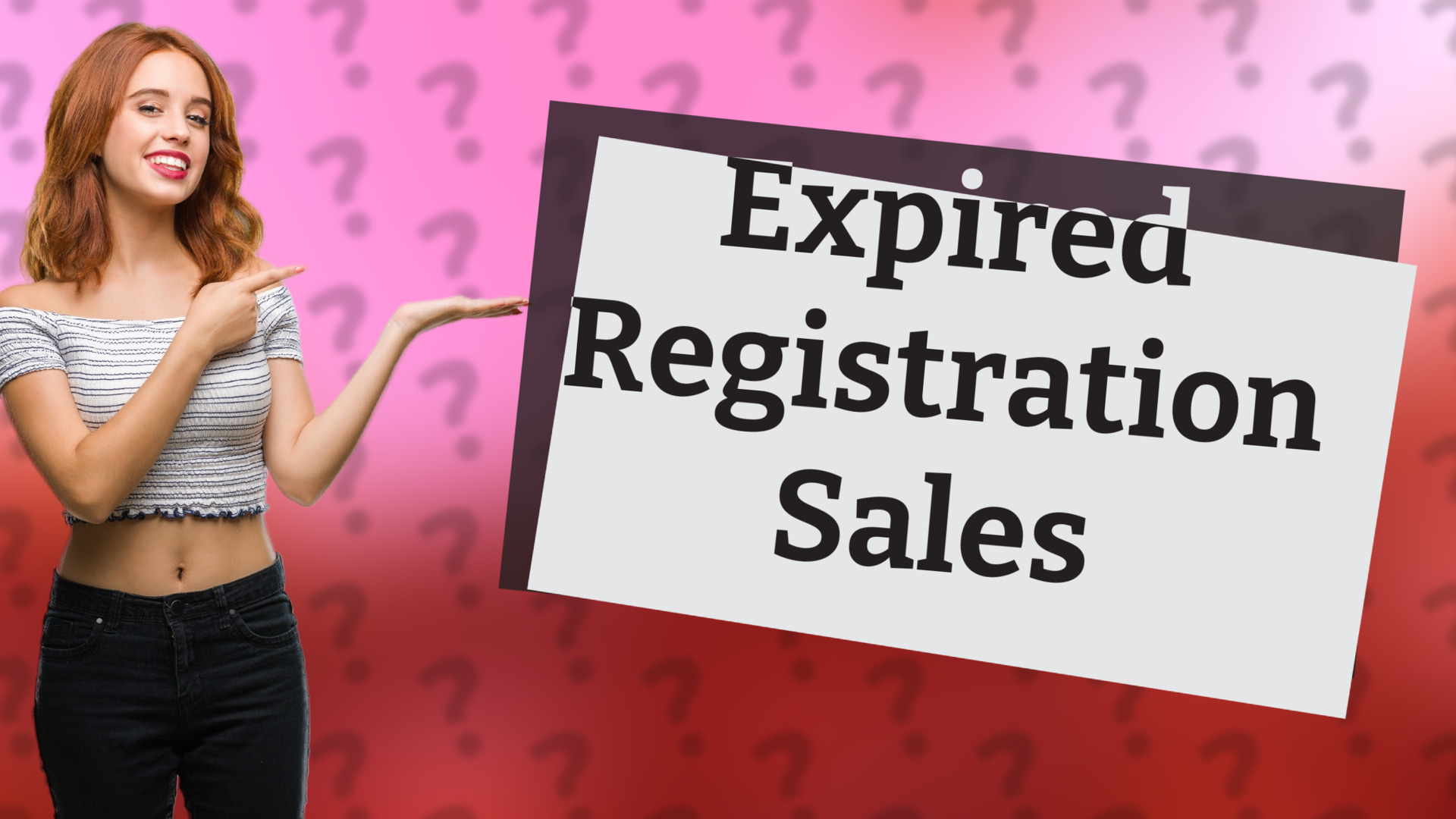 Expired Registration Sales