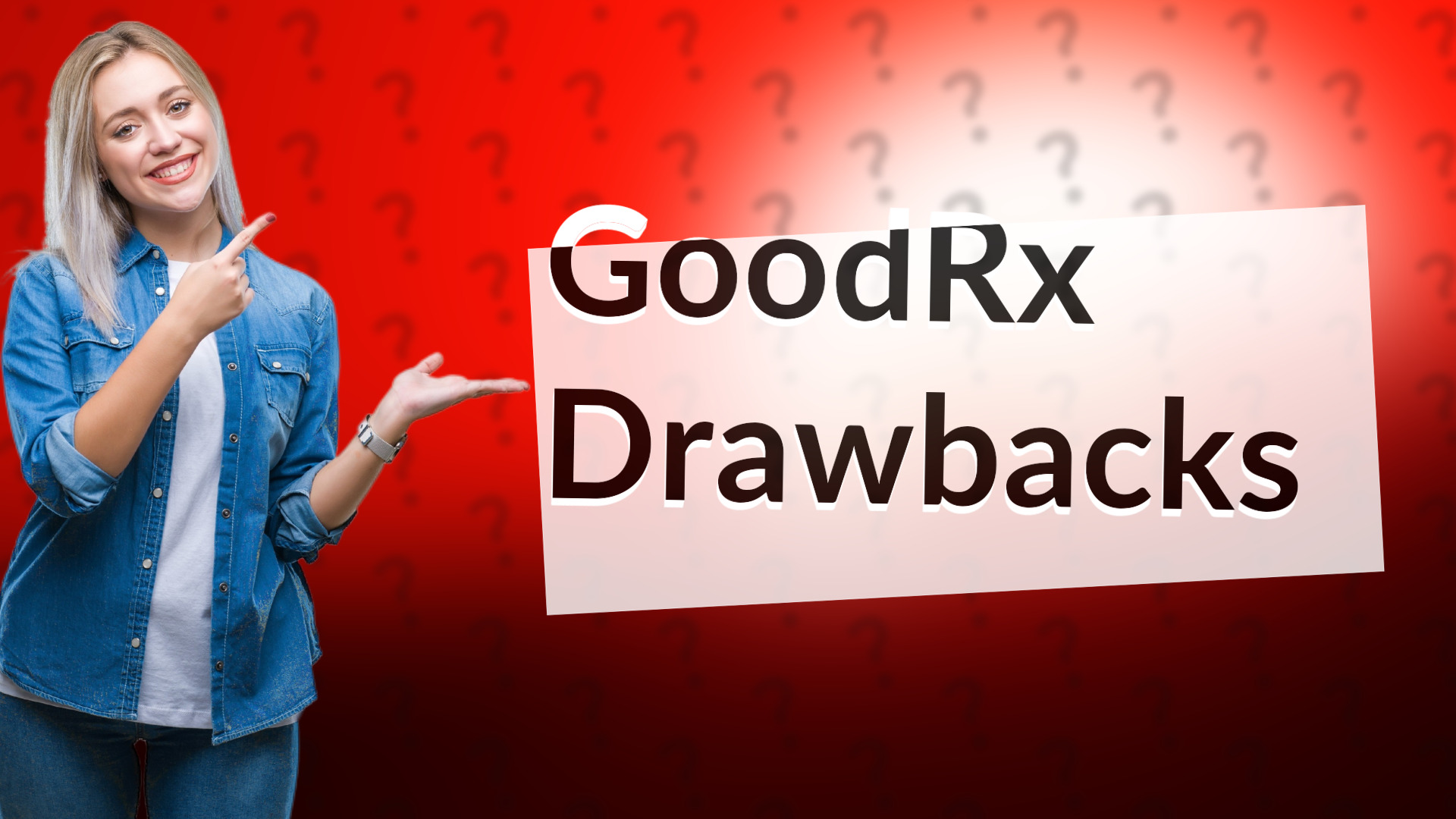 GoodRx Drawbacks