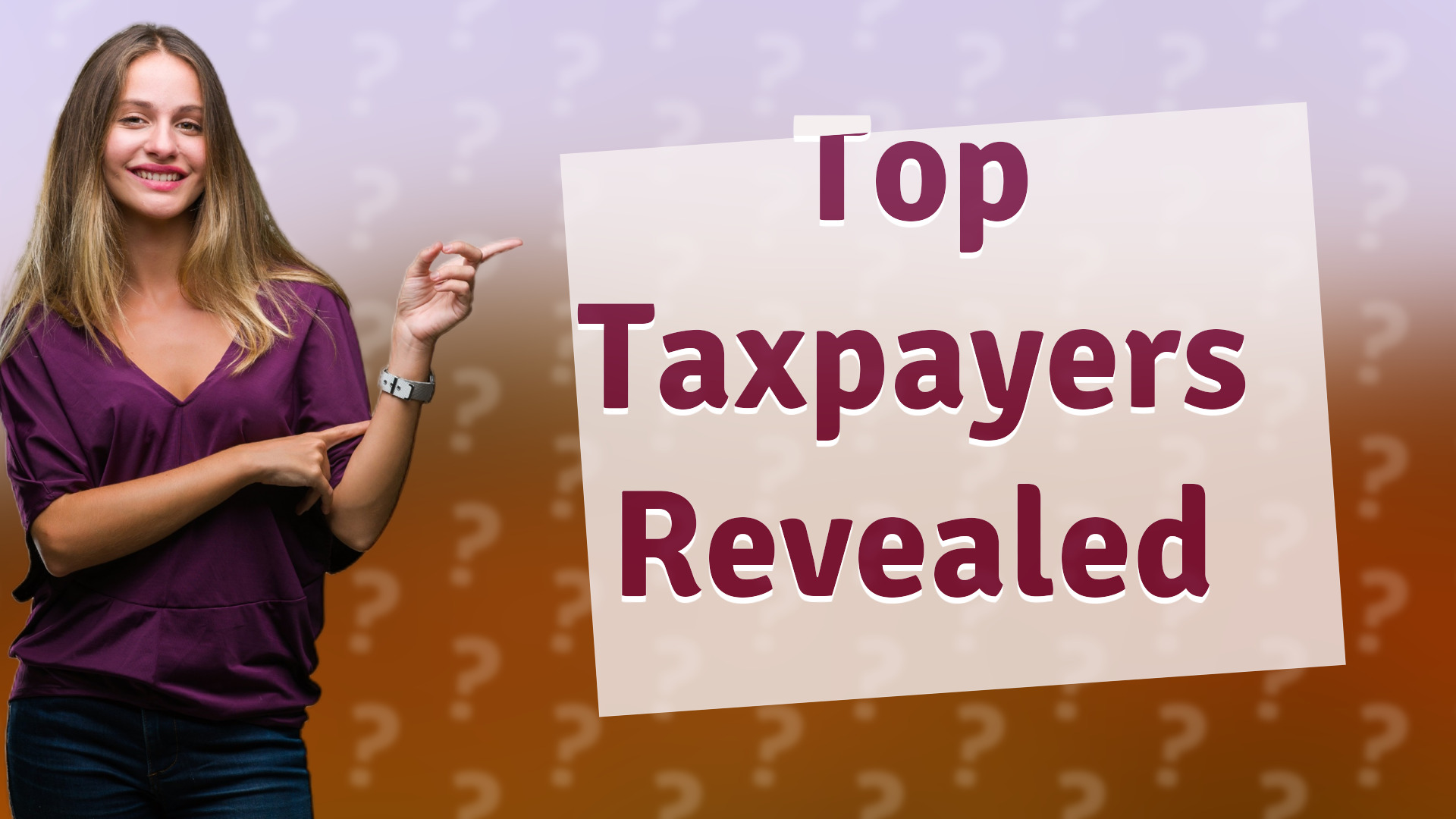 Top Taxpayers Revealed