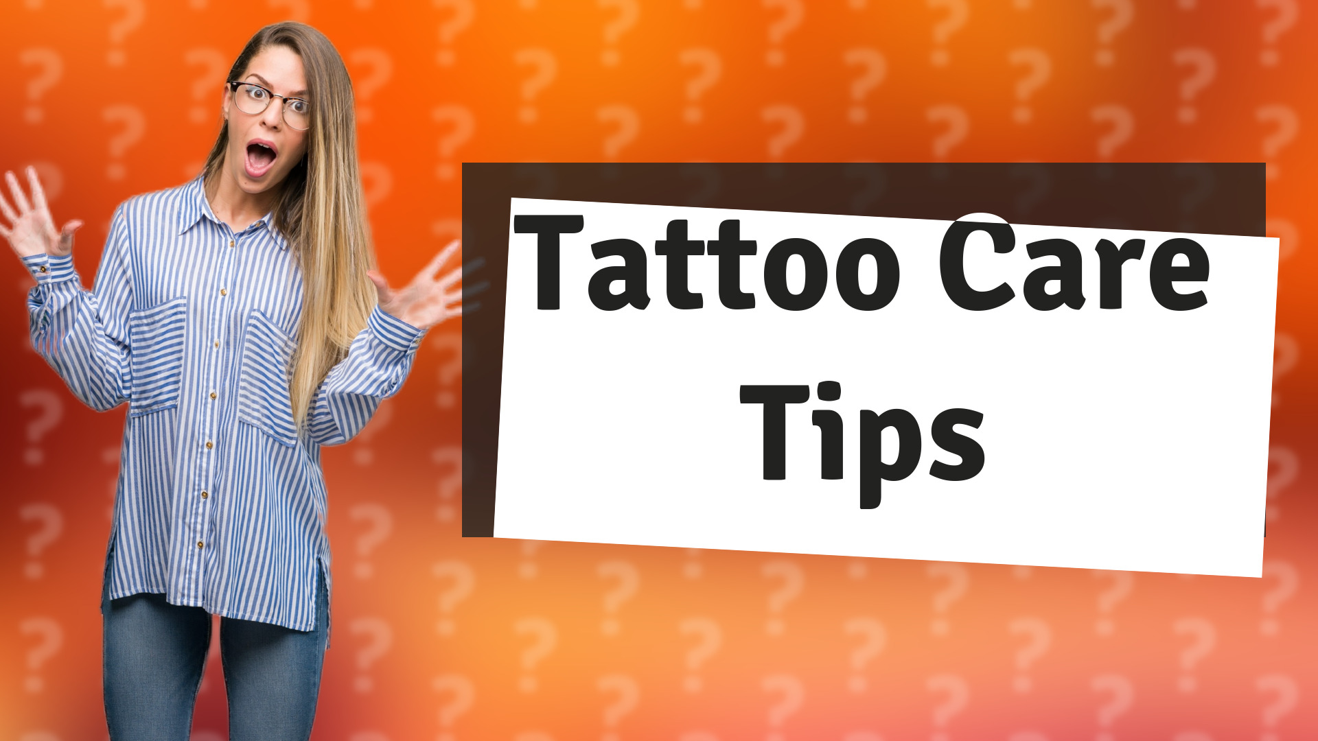 Tattoo Care Tips