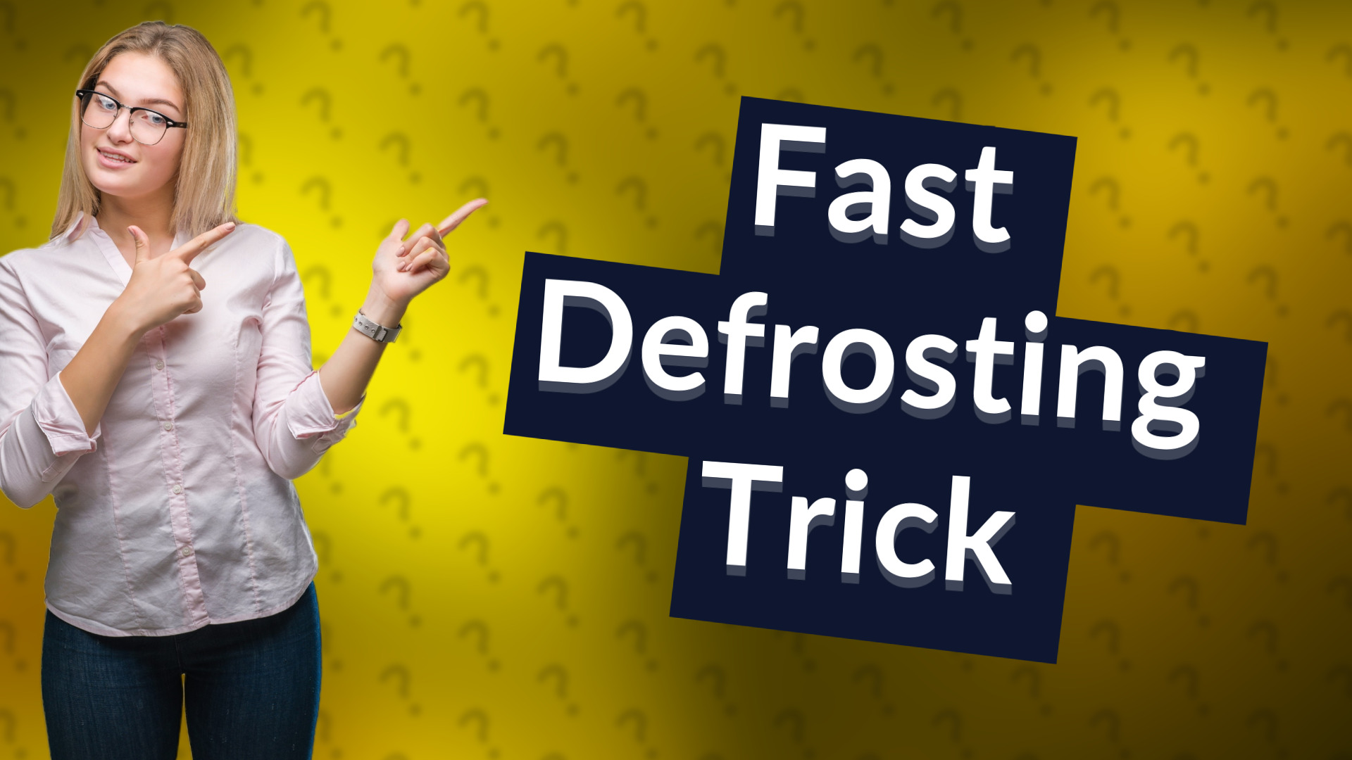 Fast Defrosting Trick