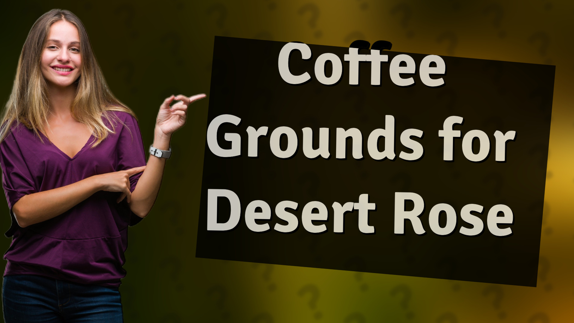 Coffee Grounds for Desert Rose