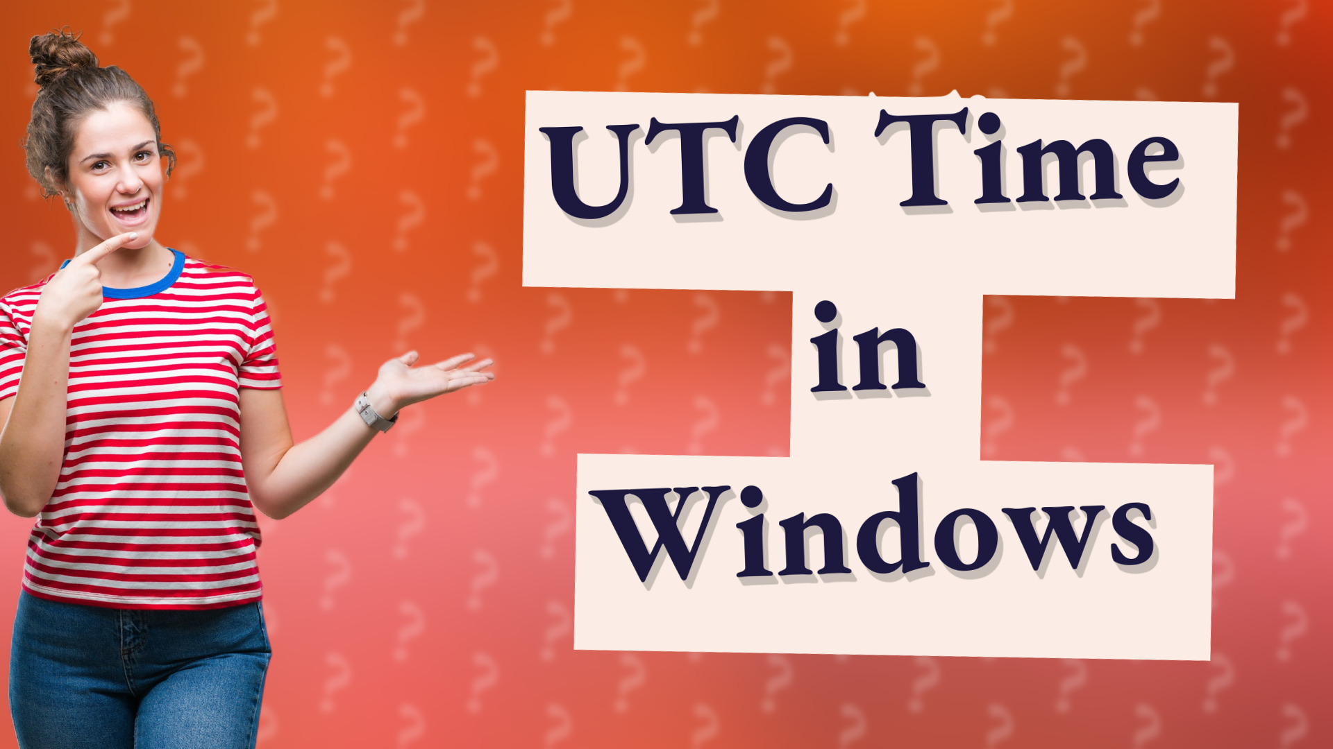 UTC Time in Windows