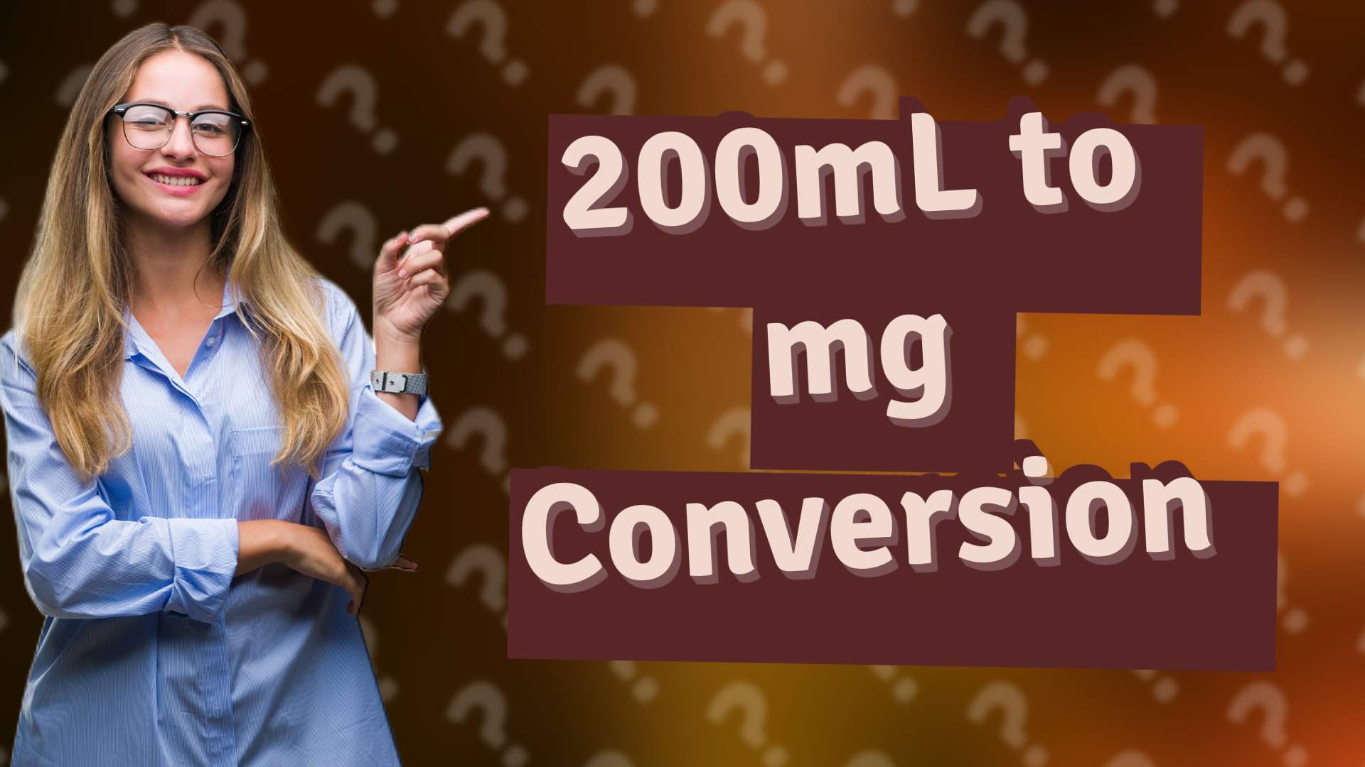 200mL to mg Conversion