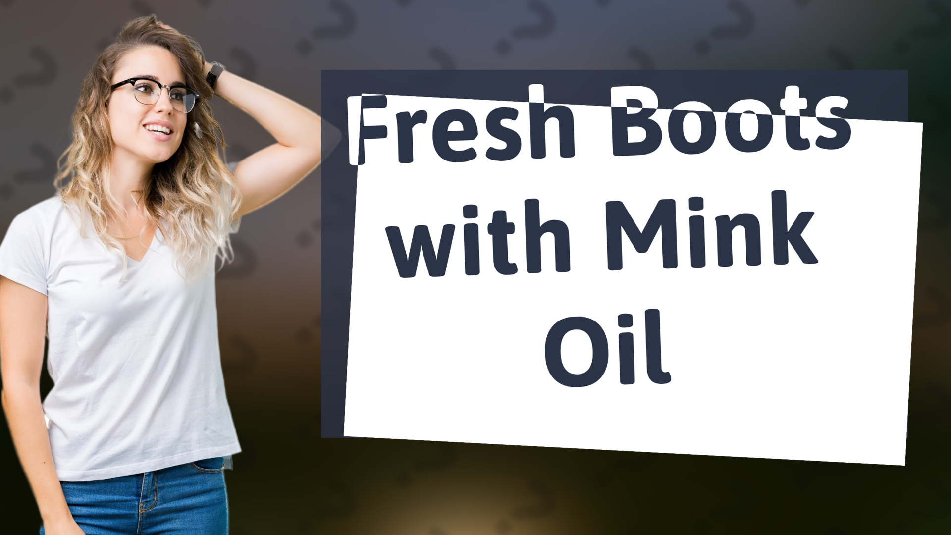 Fresh Boots with Mink Oil