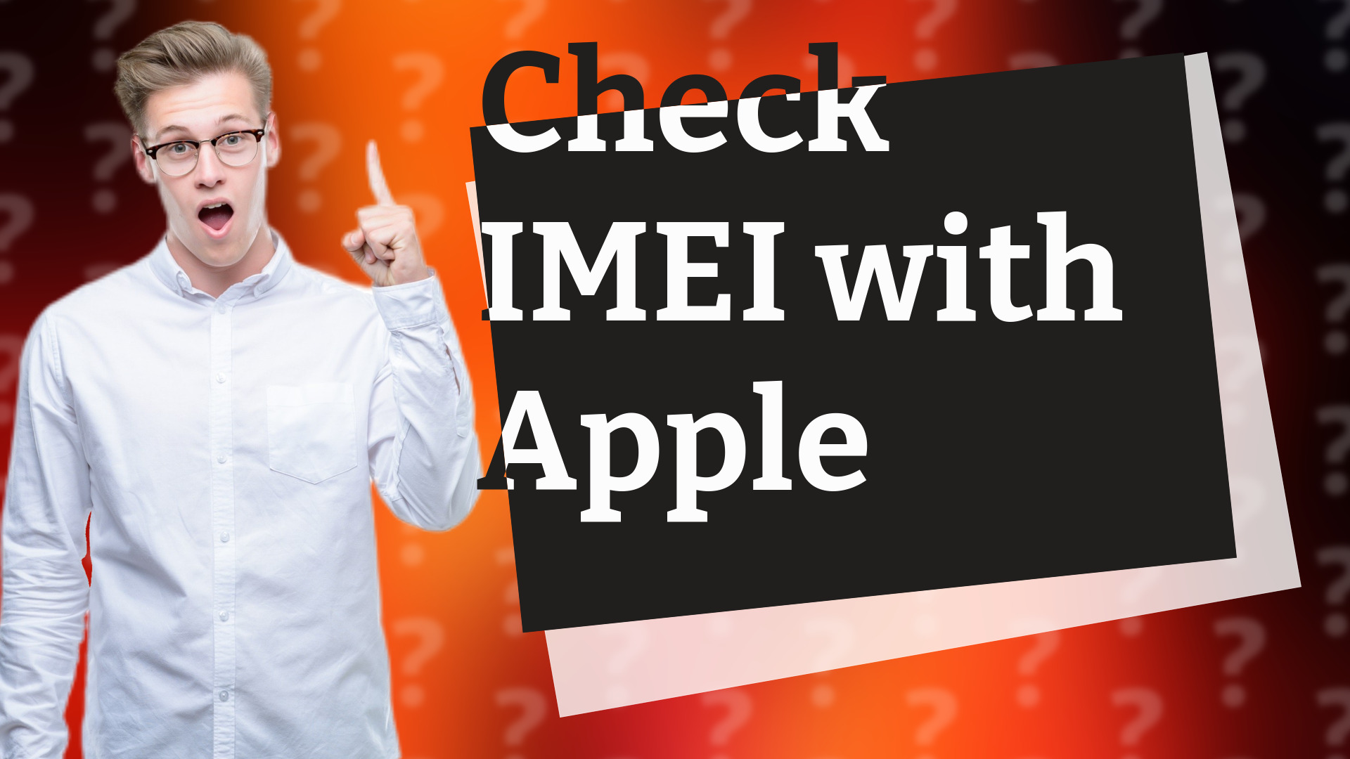 Check IMEI with Apple