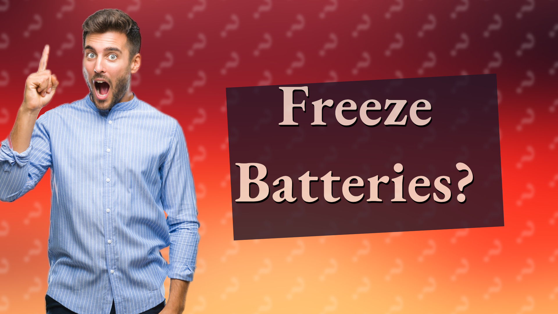 Freeze Batteries?