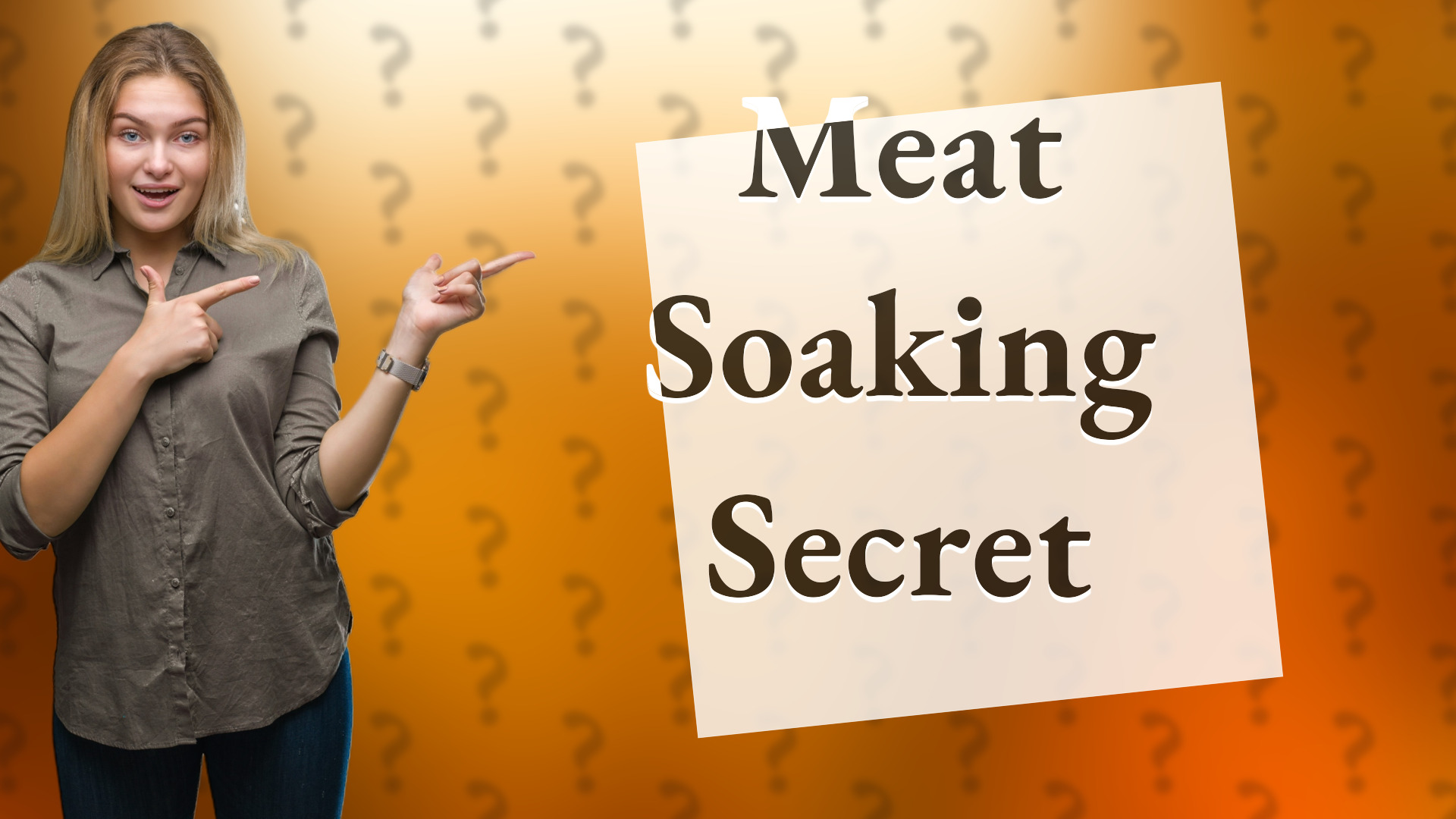 Meat Soaking Secret