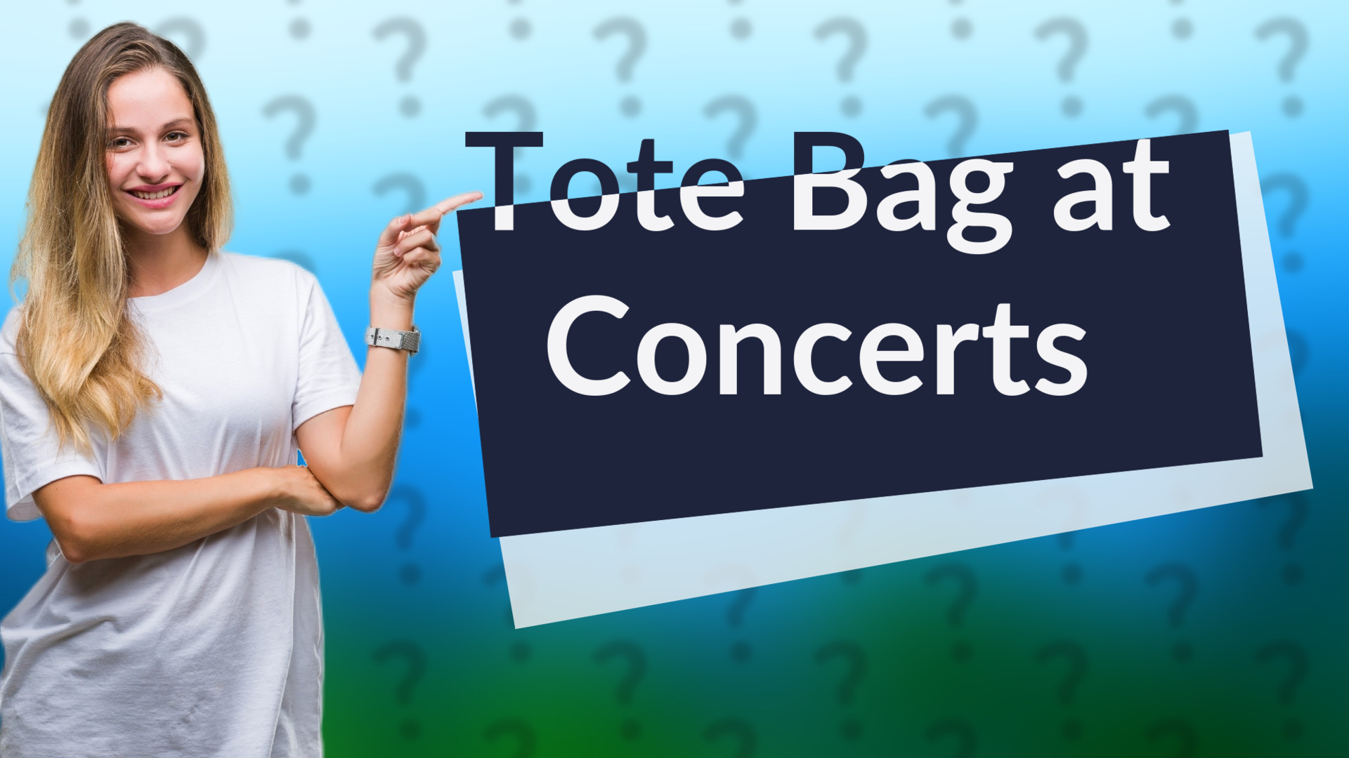 Tote Bag at Concerts