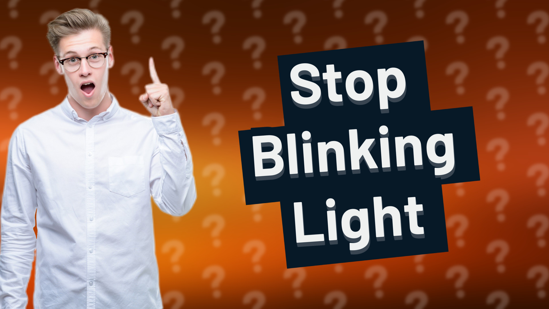 Stop Blinking Light