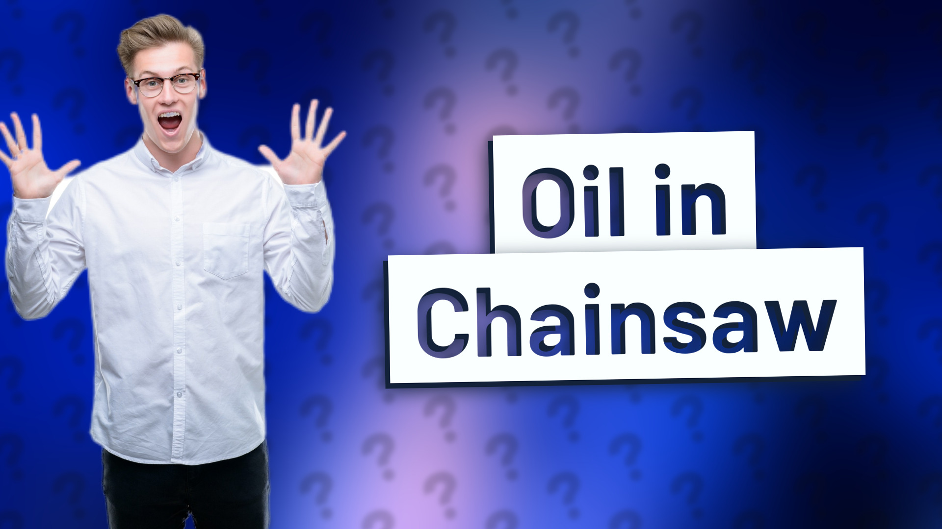 Oil in Chainsaw