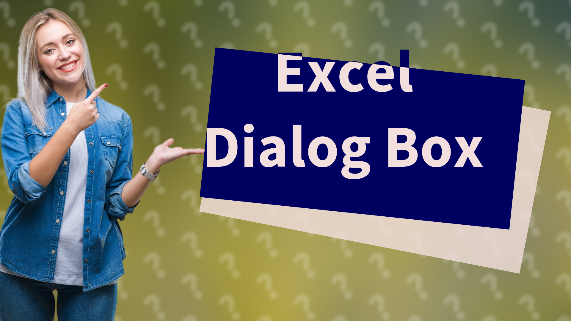 Excel Dialog Box