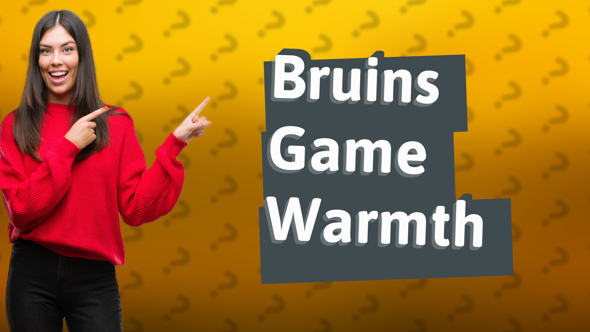 Bruins Game Warmth