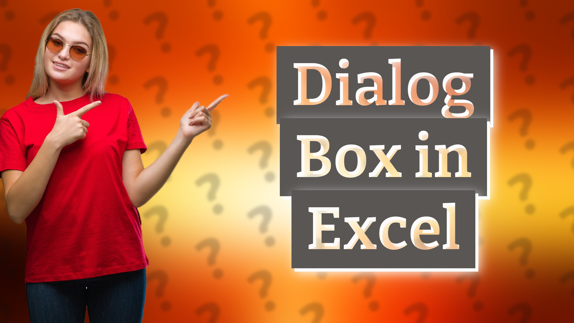 Dialog Box in Excel