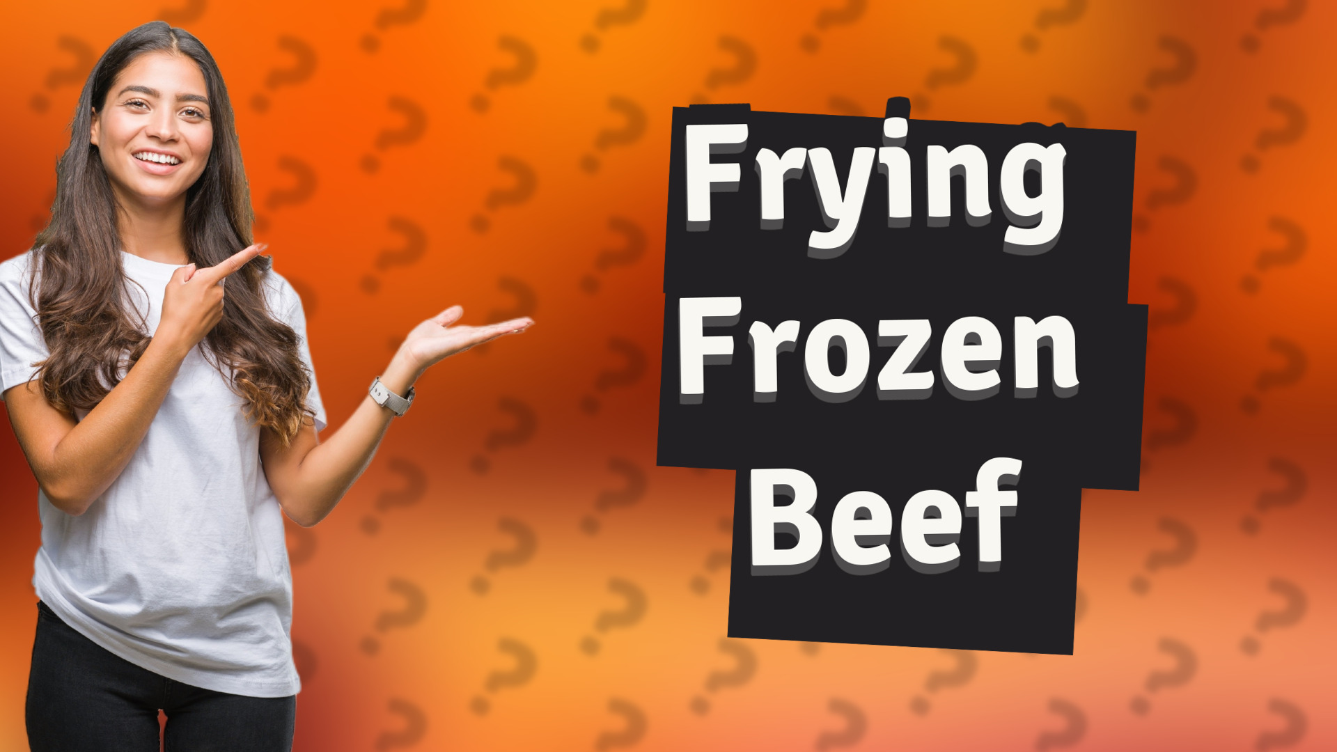 Frying Frozen Beef