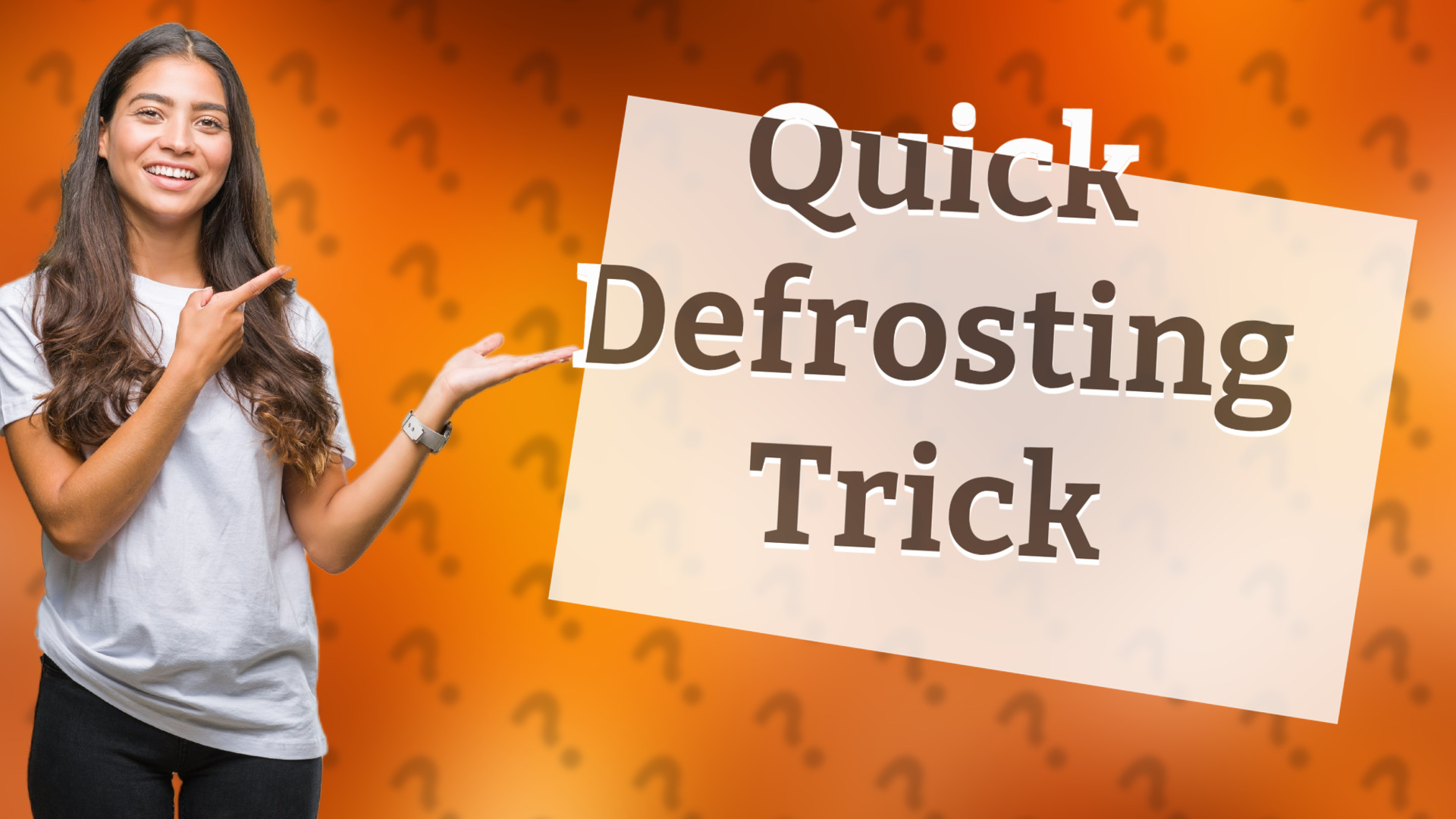 Quick Defrosting Trick