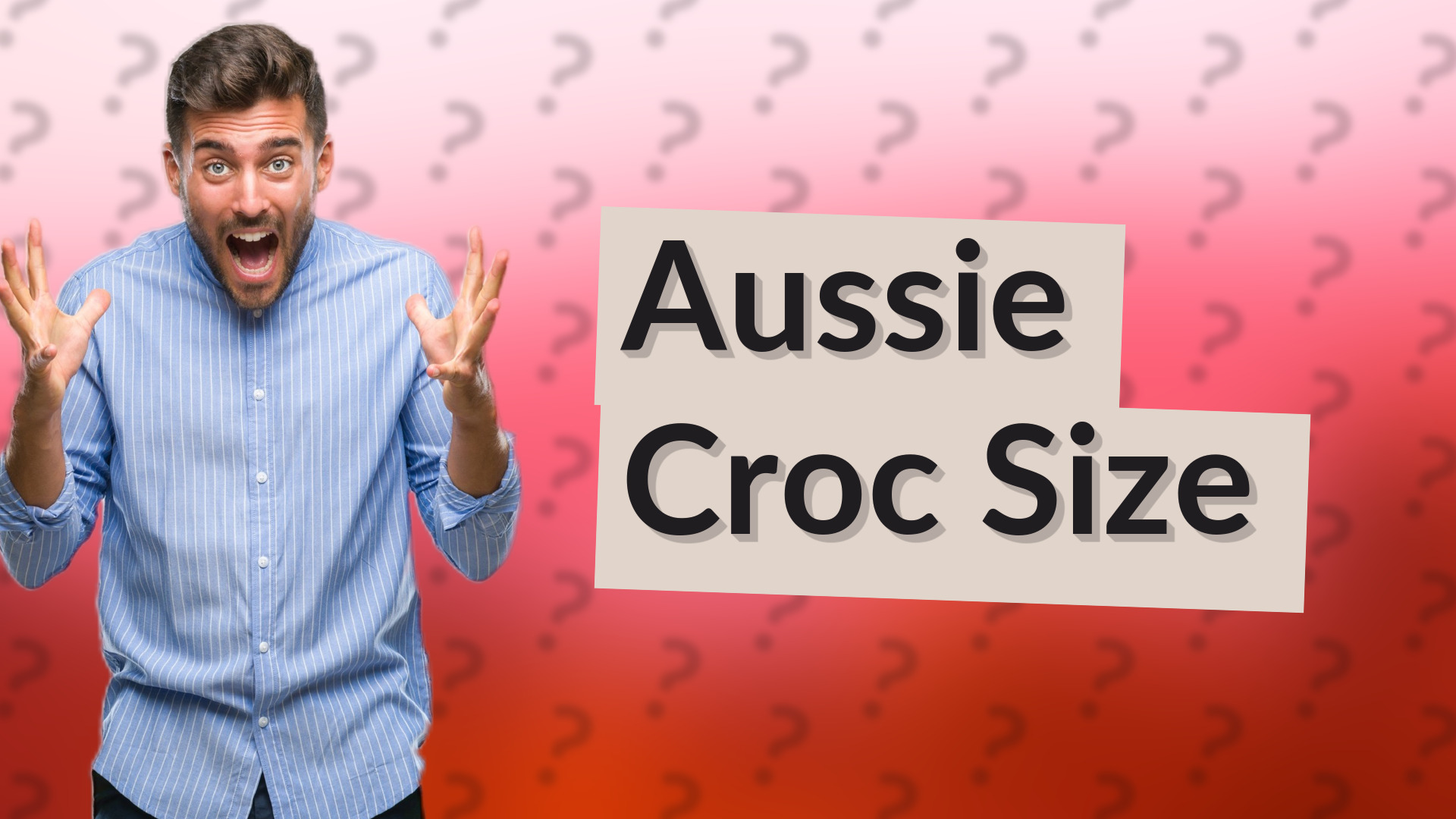 Aussie Croc Size