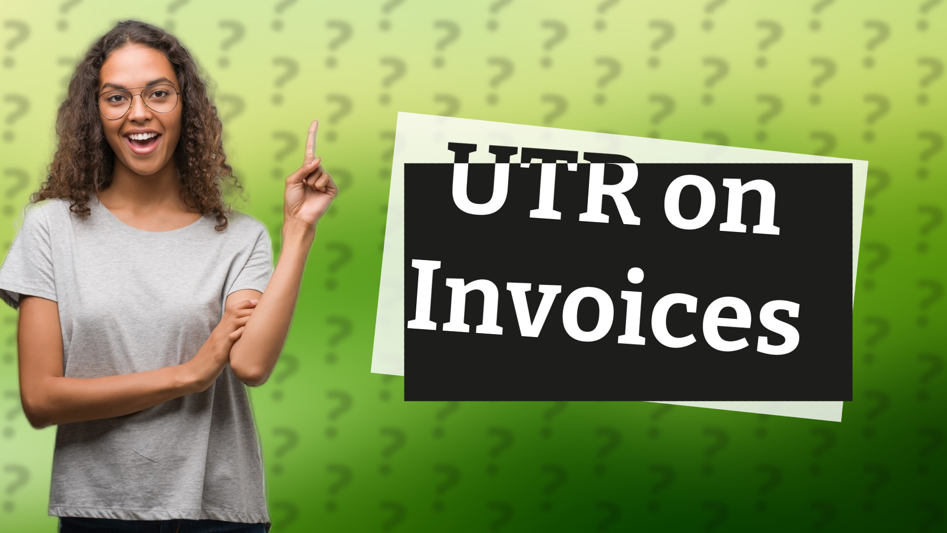 UTR on Invoices