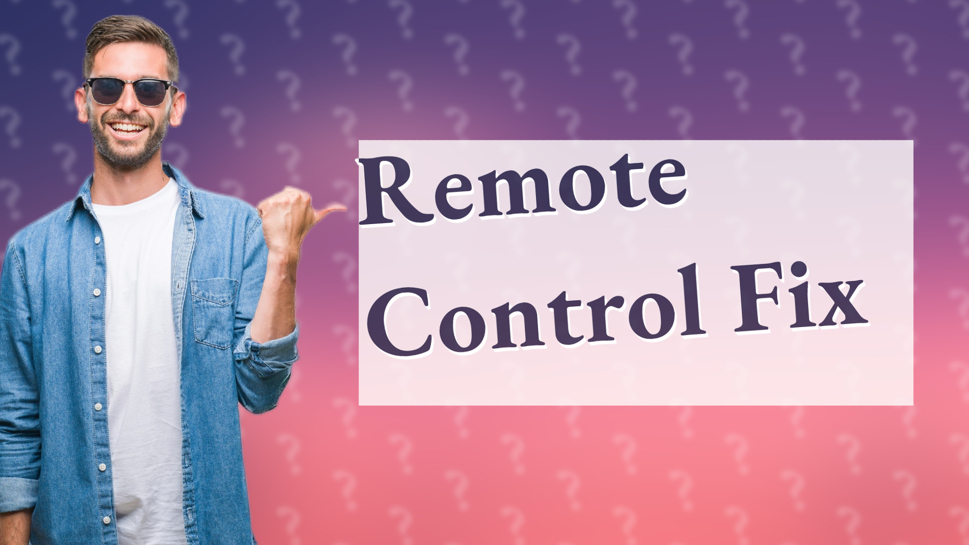Remote Control Fix