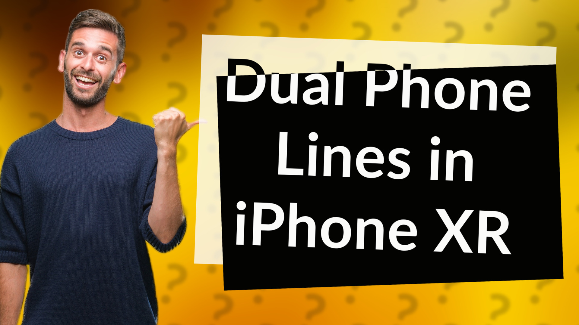 Dual Phone Lines in iPhone XR