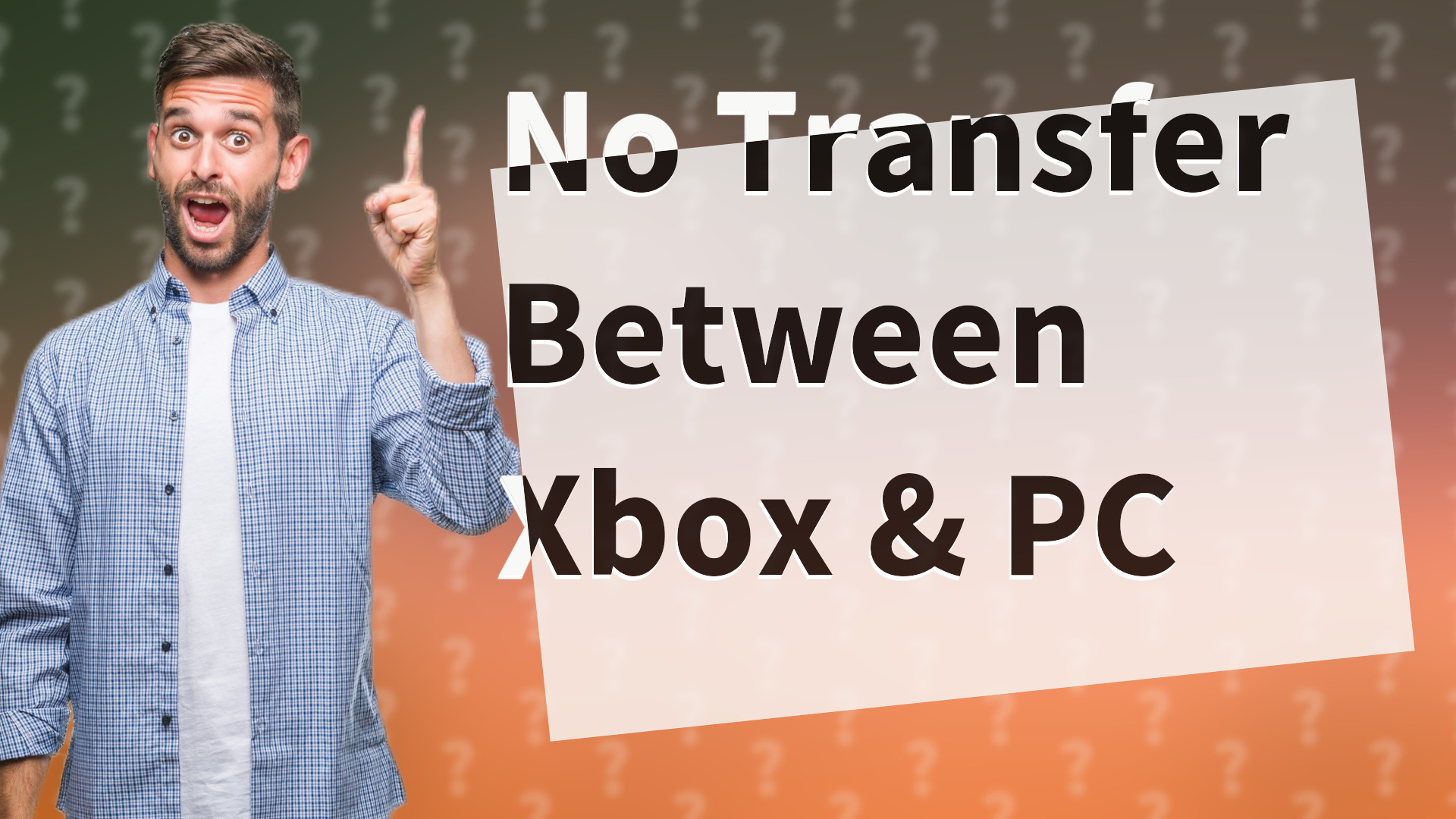 No Transfer Between Xbox & PC