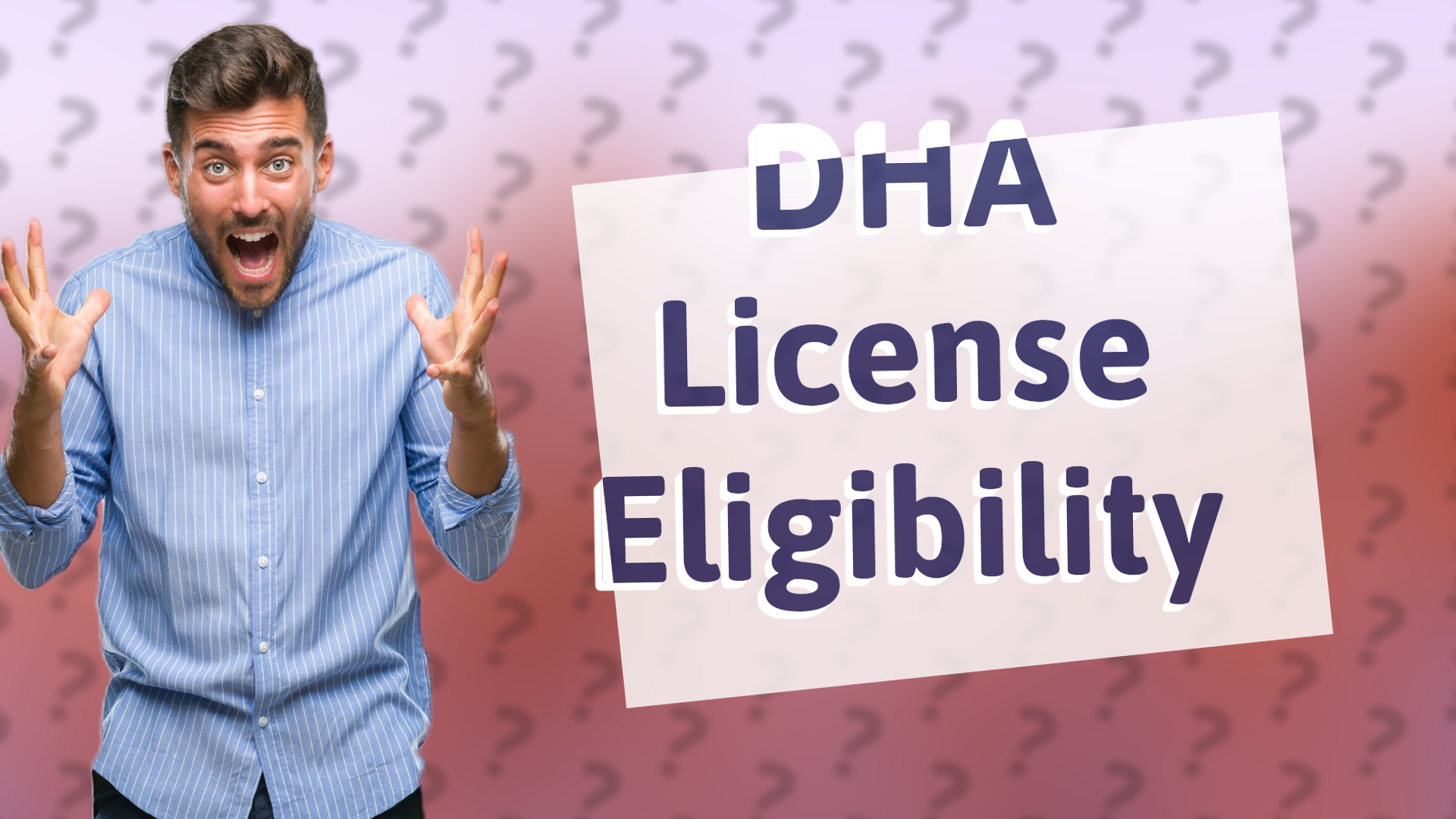 DHA License Eligibility