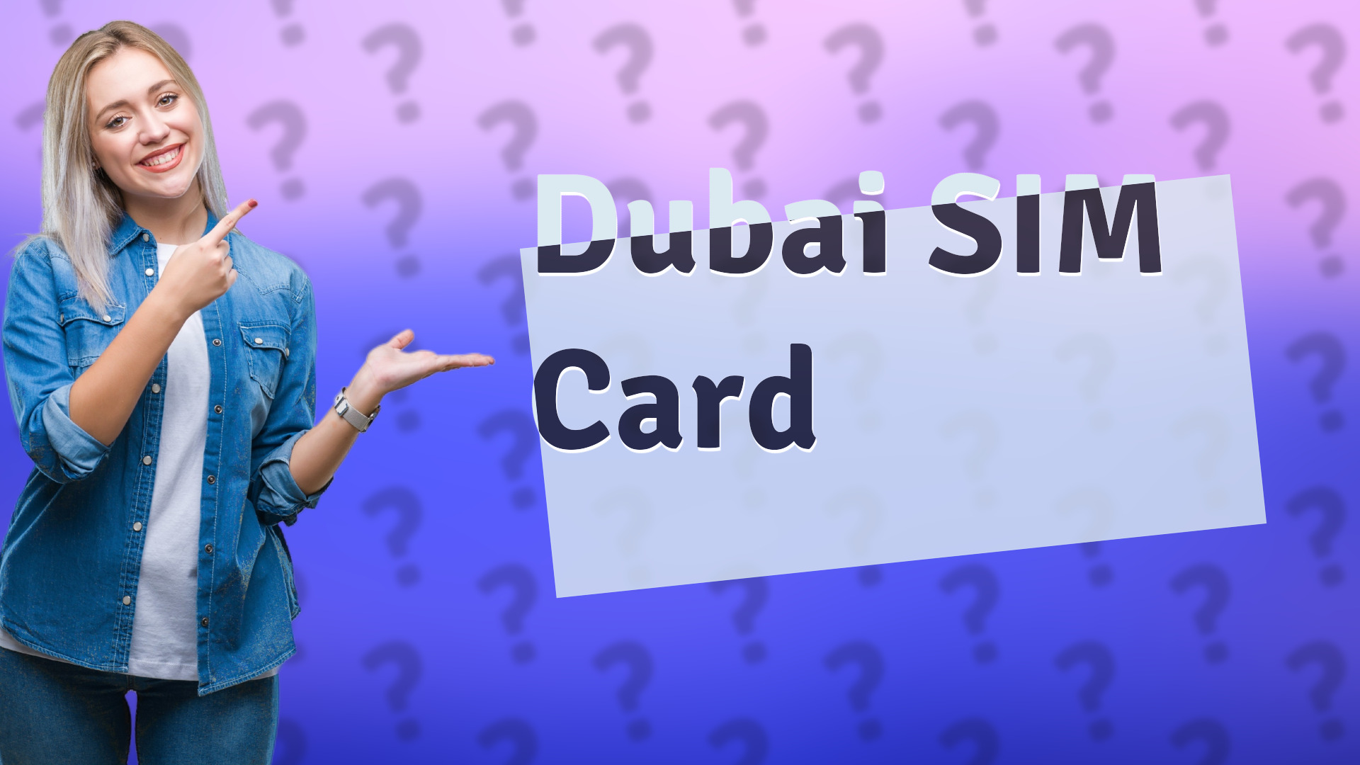 Dubai SIM Card