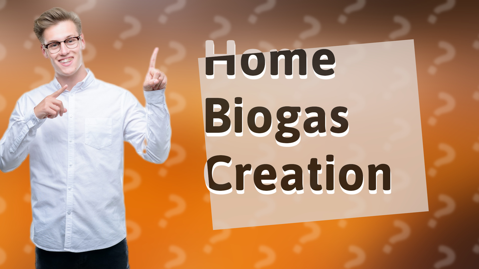 Home Biogas Creation